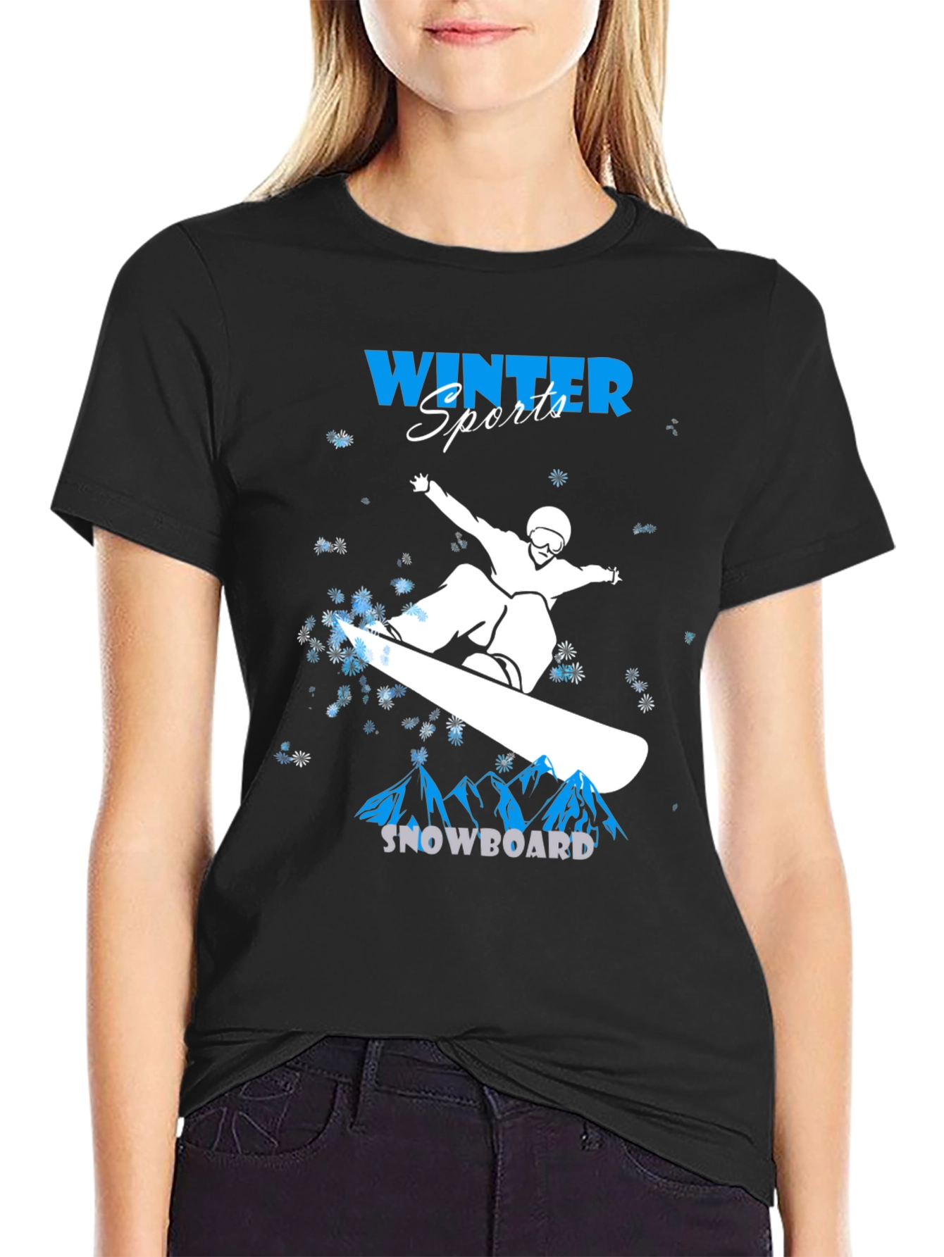 Winter Sports Snowboard T-Shirt