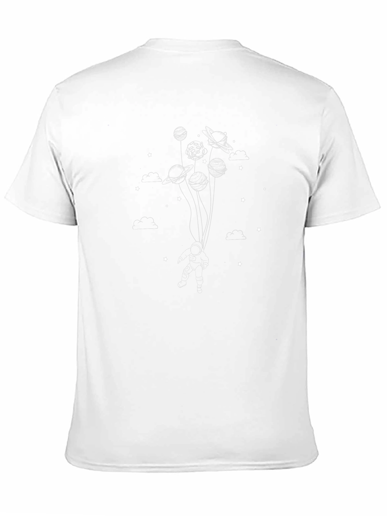 Astronaut Planet Balloon Graphic Tee