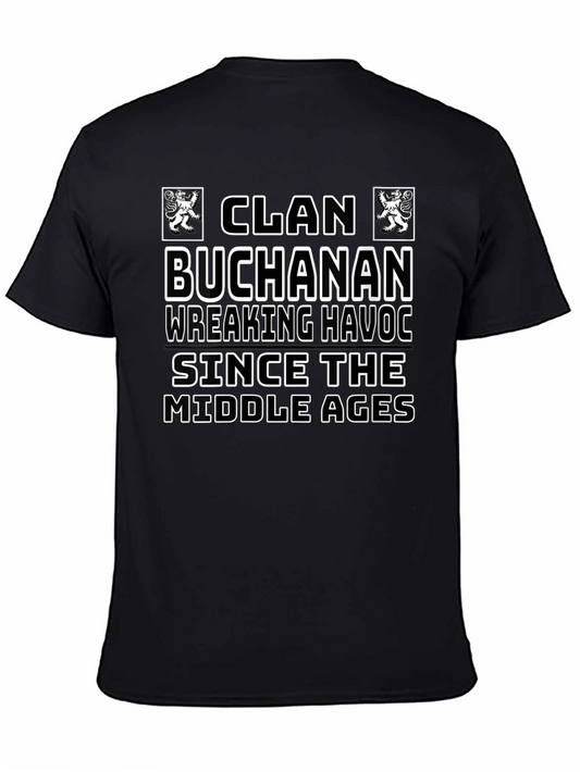 Clan Buchanan Since The Middle Ages Black T-Shirt
