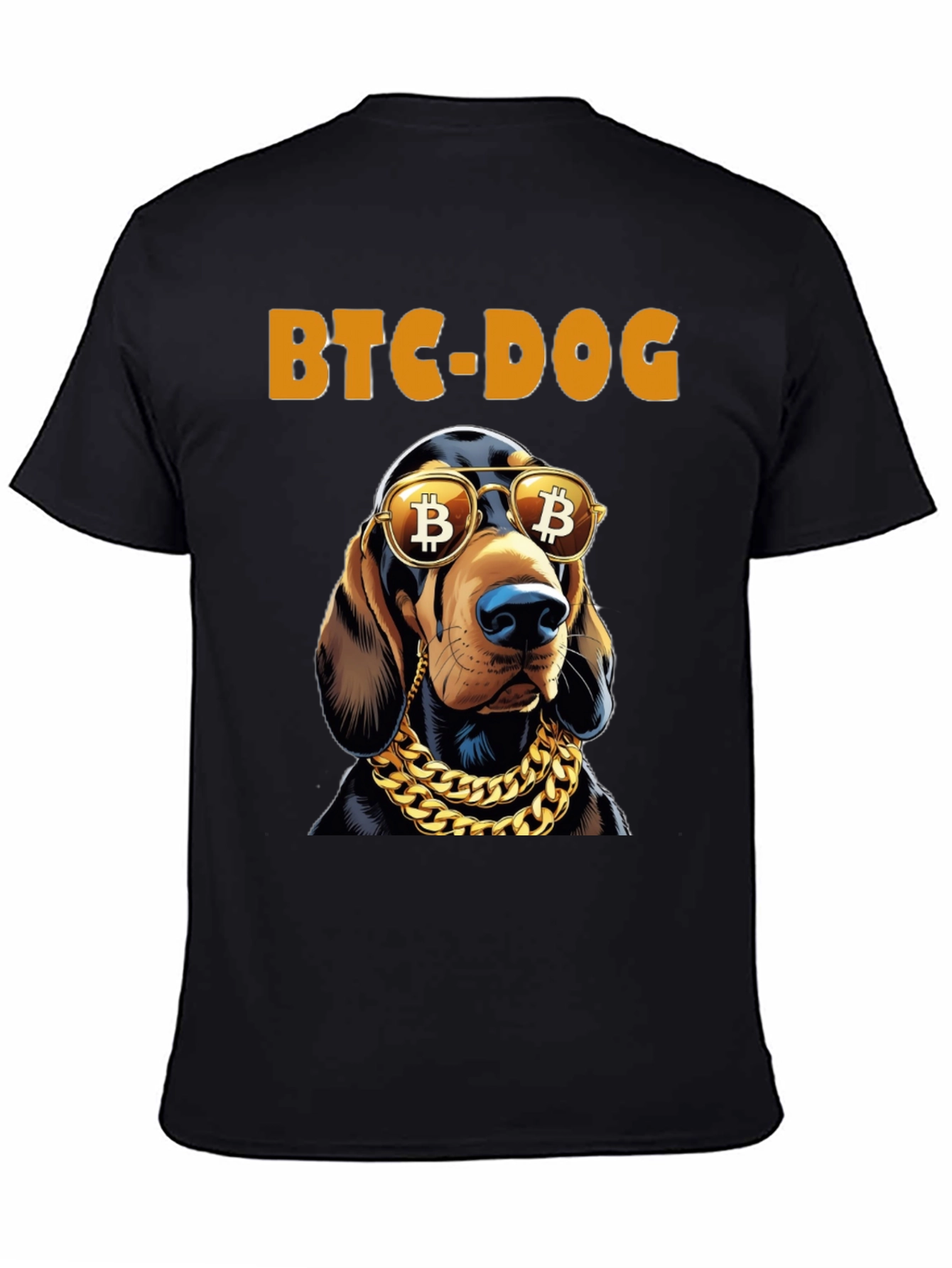 BTC Dog T-Shirt: Bitcoin Crypto Hound Tee