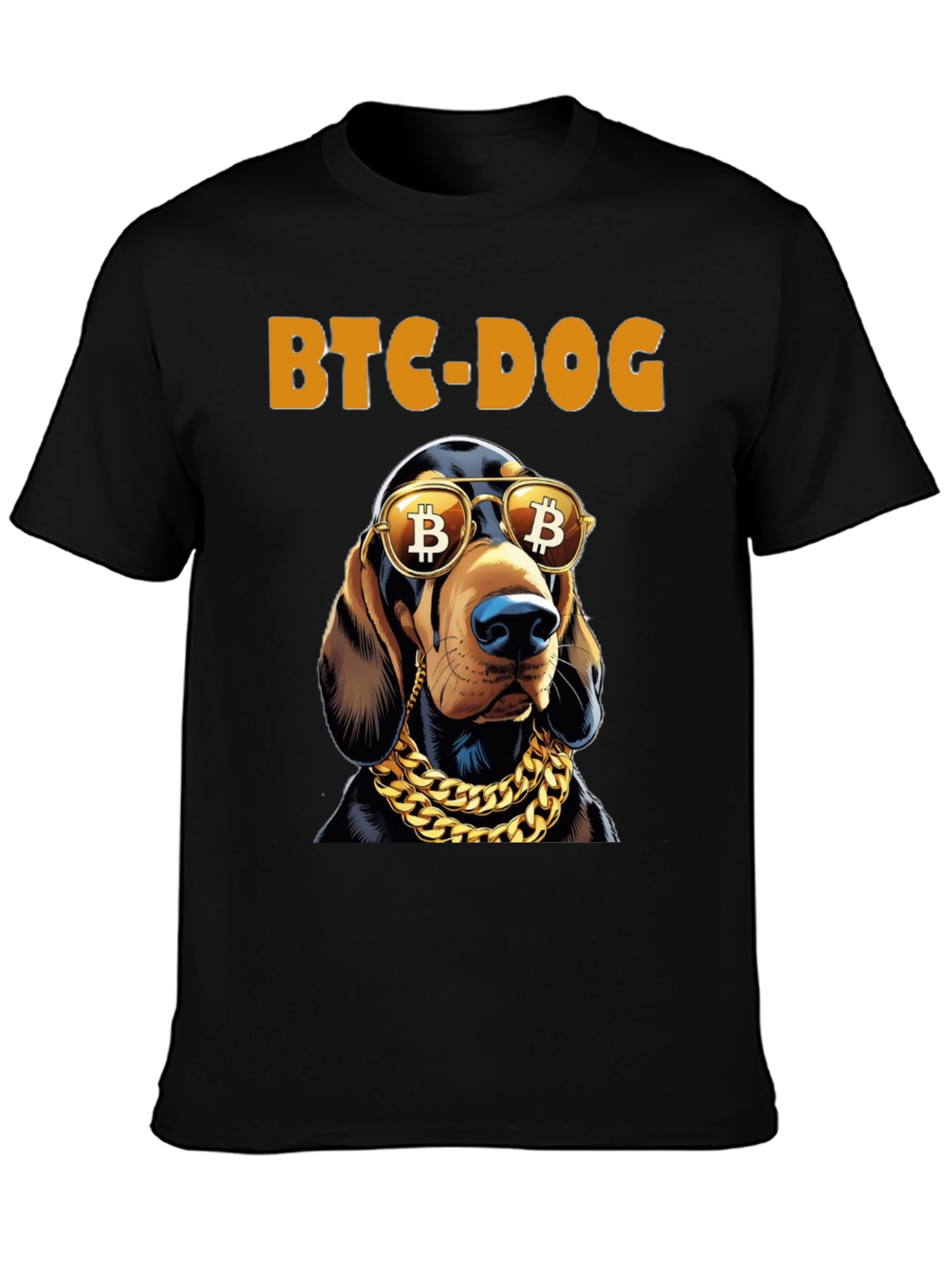 BTC Dog T-Shirt: Bitcoin Crypto Hound Tee