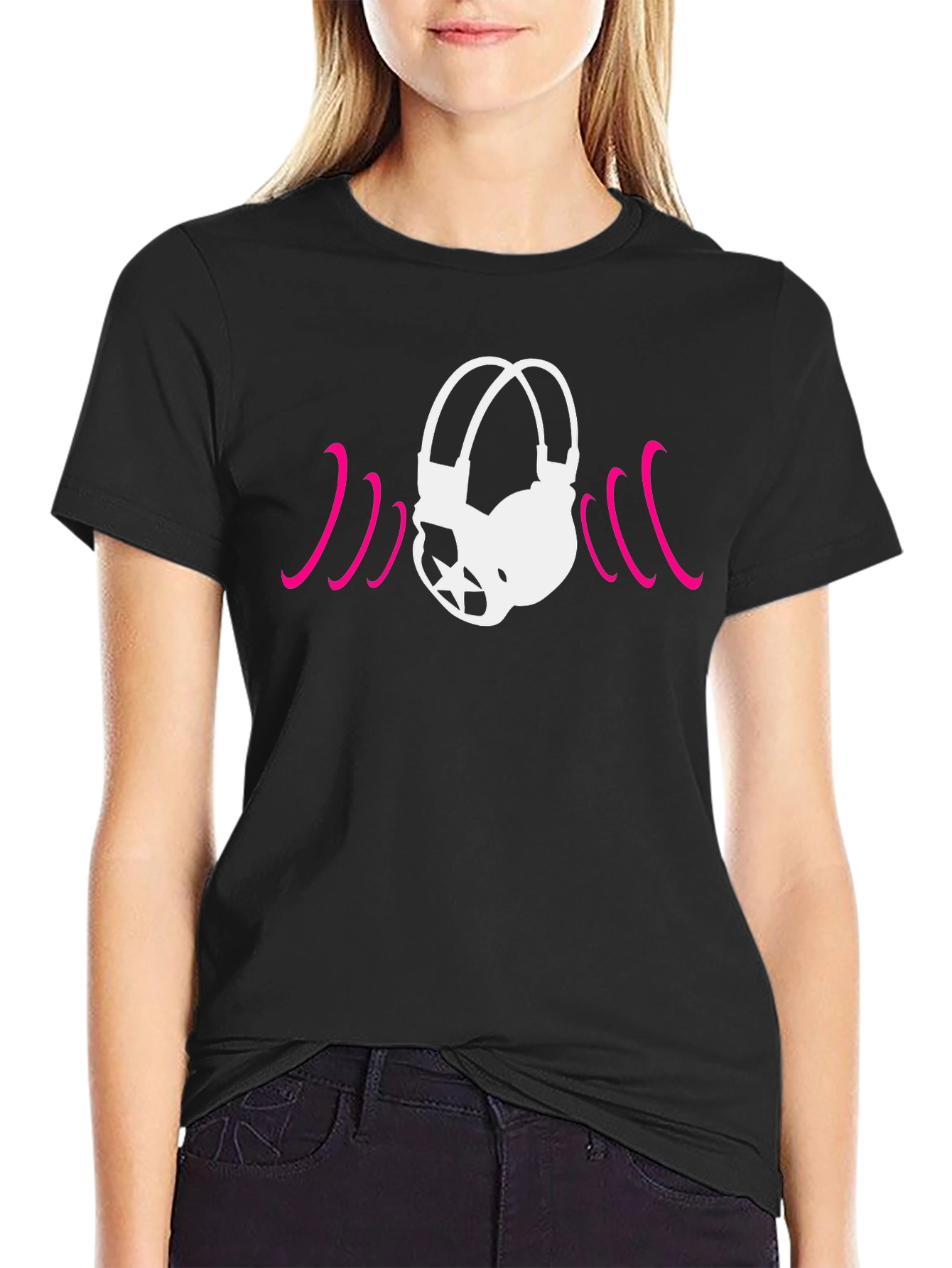 Cool Headphones Graphic Tee - Music Lovers T-Shirt