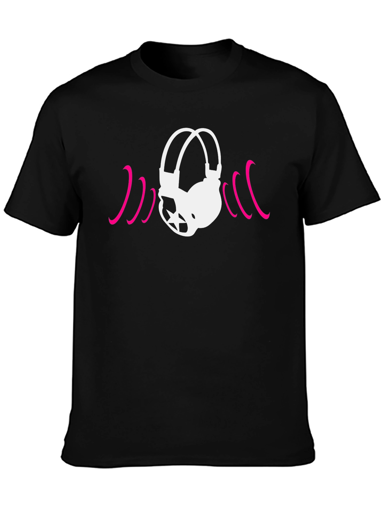 Cool Headphones Graphic Tee - Music Lovers T-Shirt