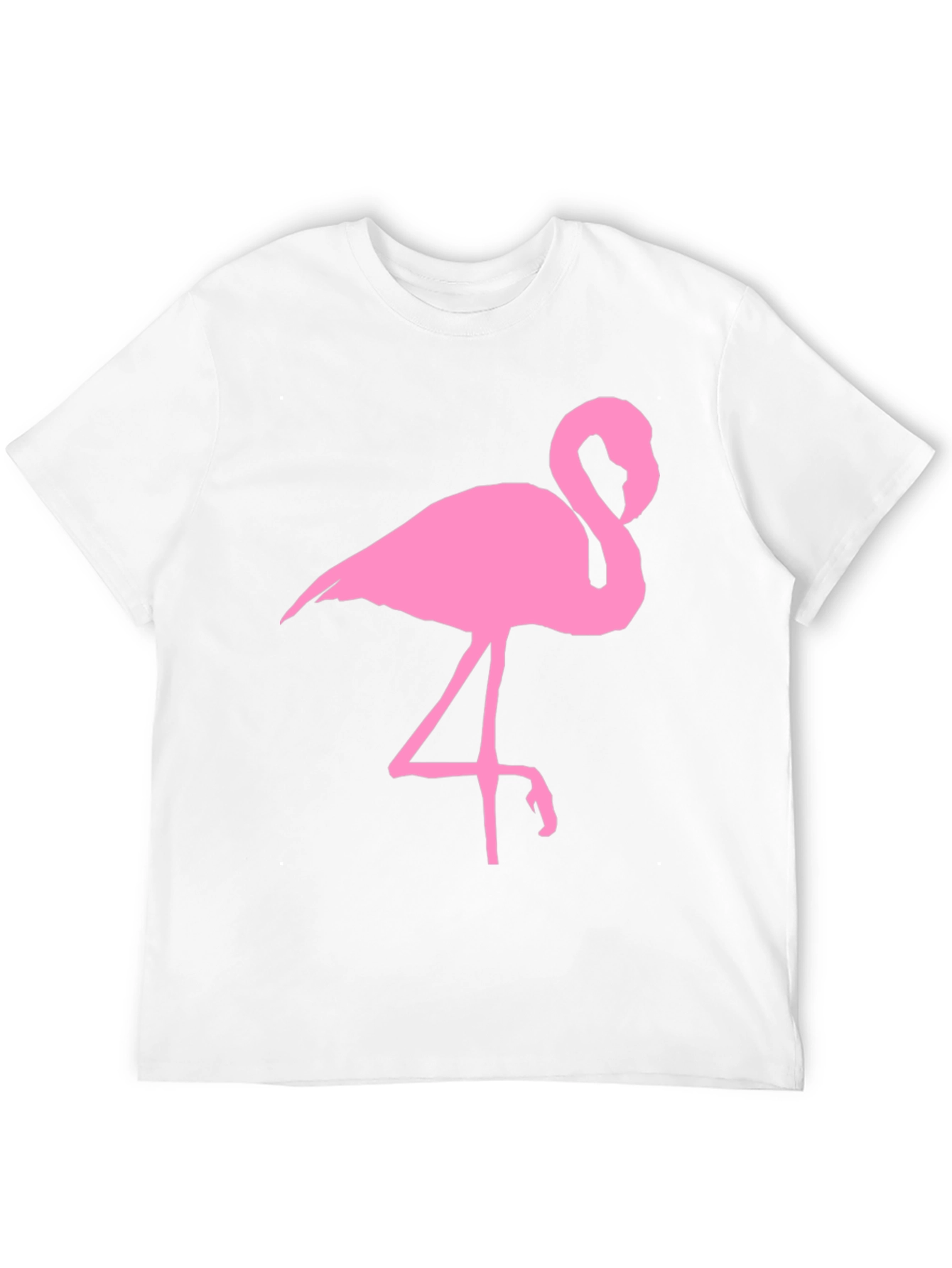 Pink Flamingo Graphic Black T-Shirt