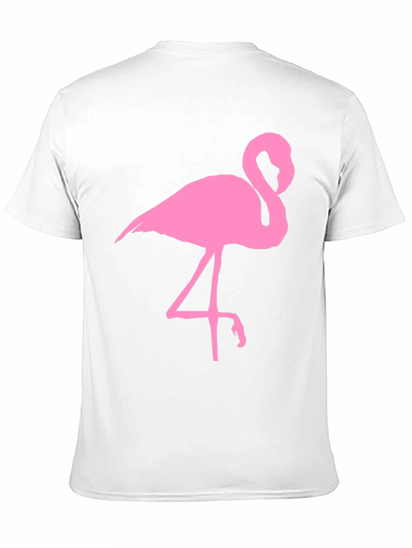 Pink Flamingo Graphic Black T-Shirt