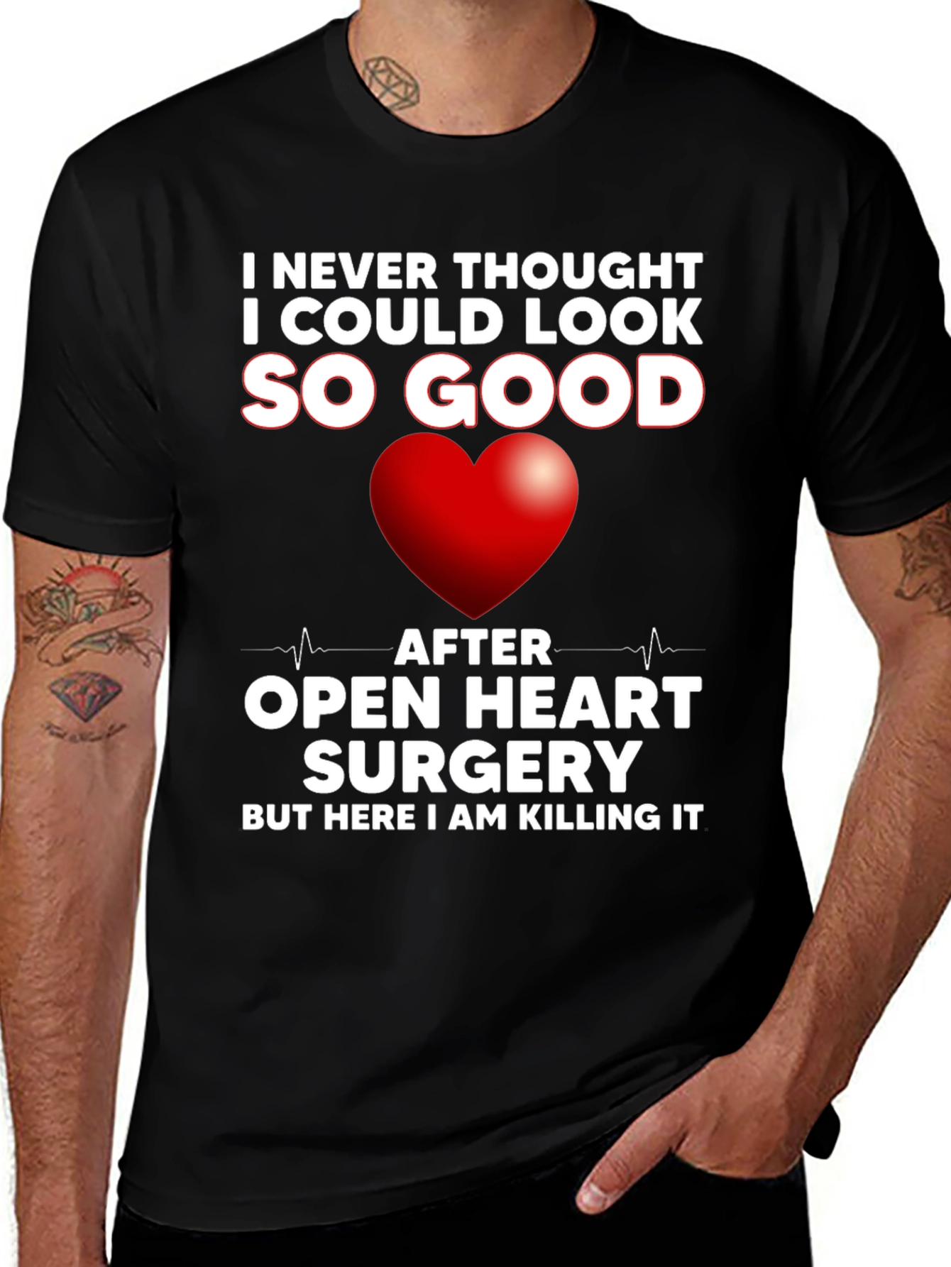 Open Heart Surgery Recovery T-Shirt - Killing It!