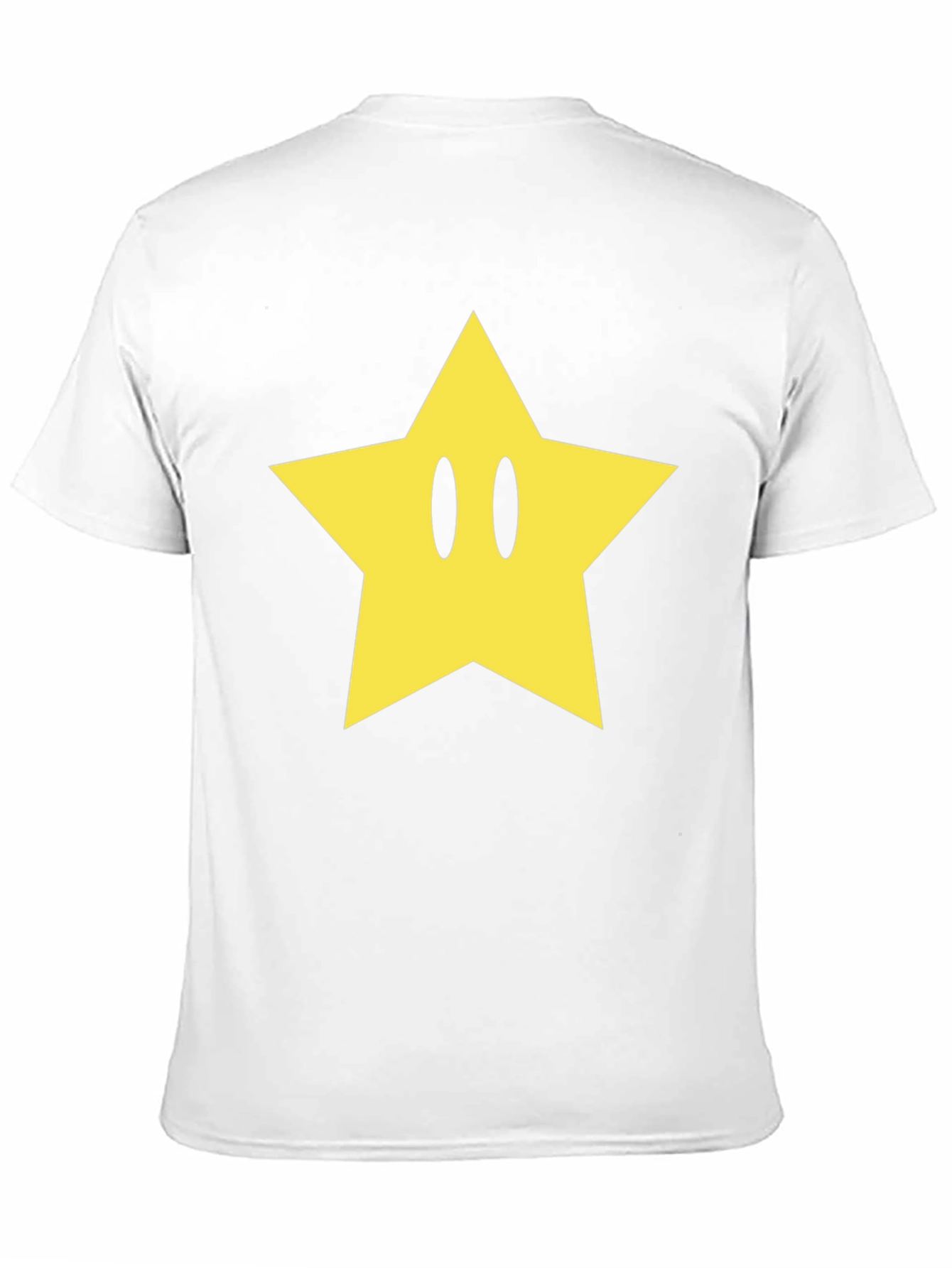 Black T-Shirt with Yellow Star Graphic