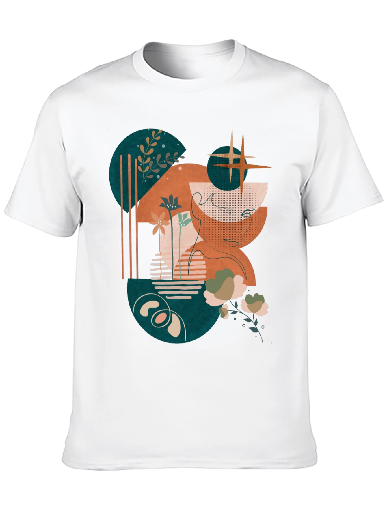 Abstract Graphic Print Tee