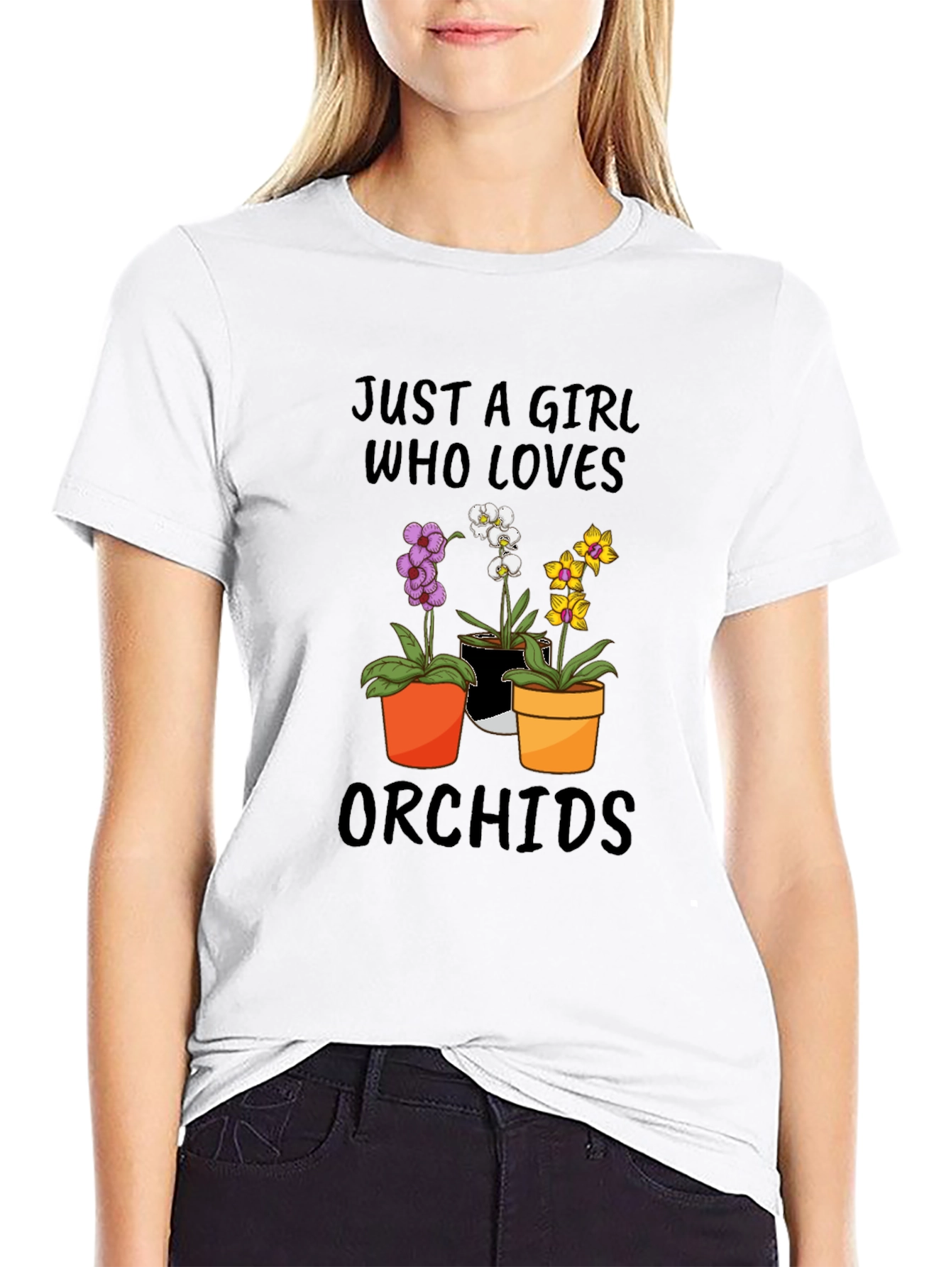 Just A Girl Who Loves Orchids T-Shirt