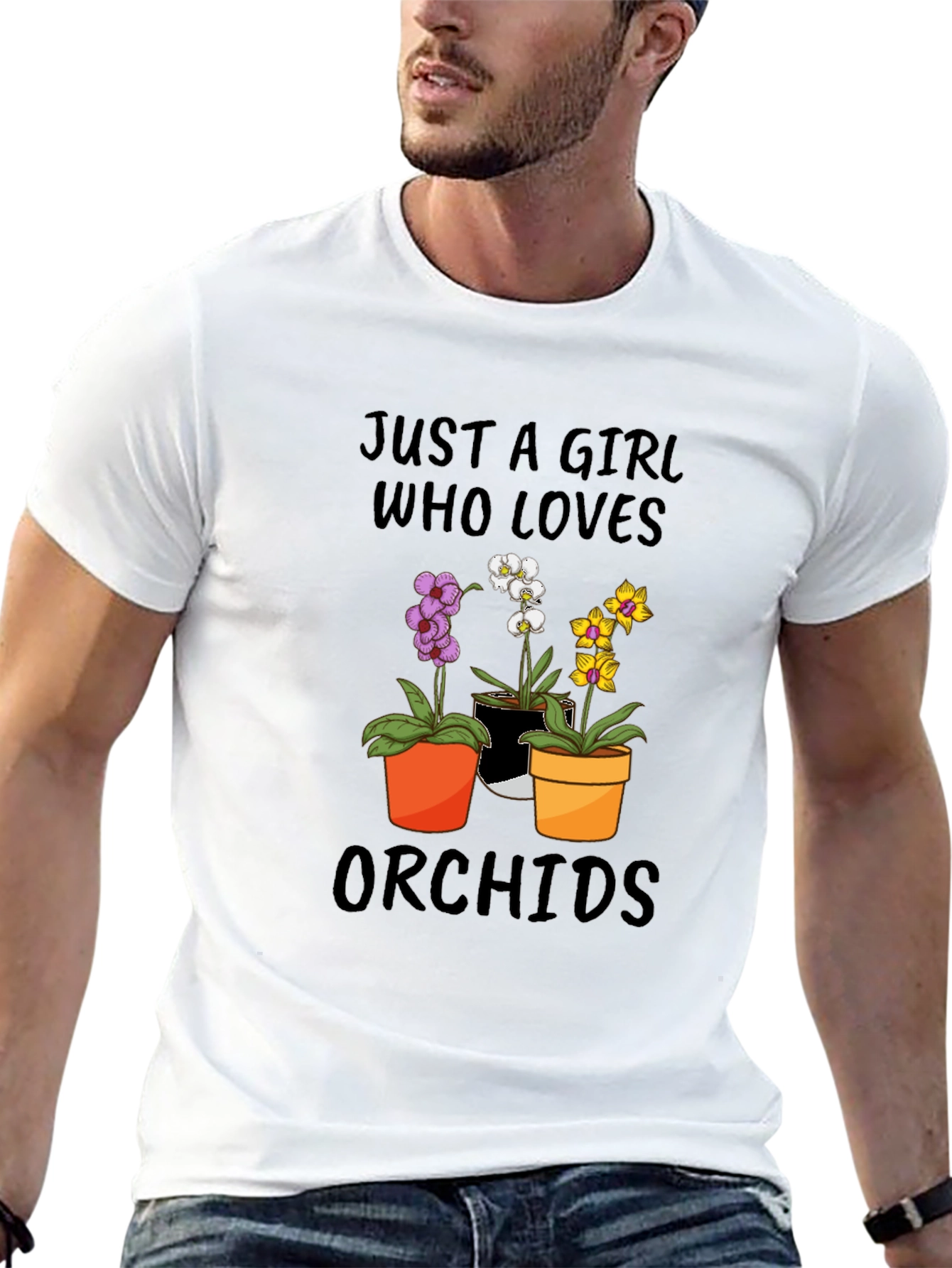Just A Girl Who Loves Orchids T-Shirt