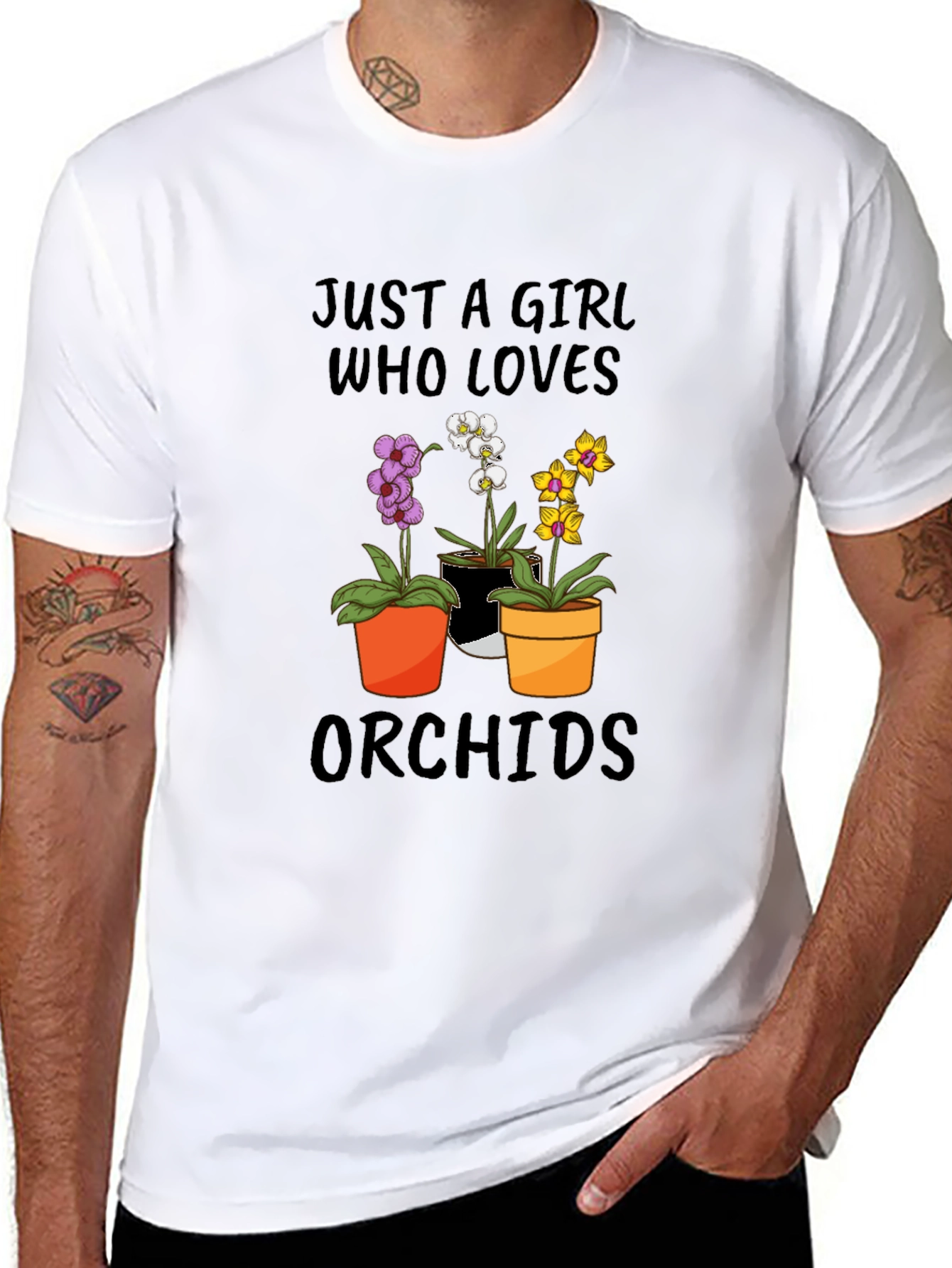 Just A Girl Who Loves Orchids T-Shirt