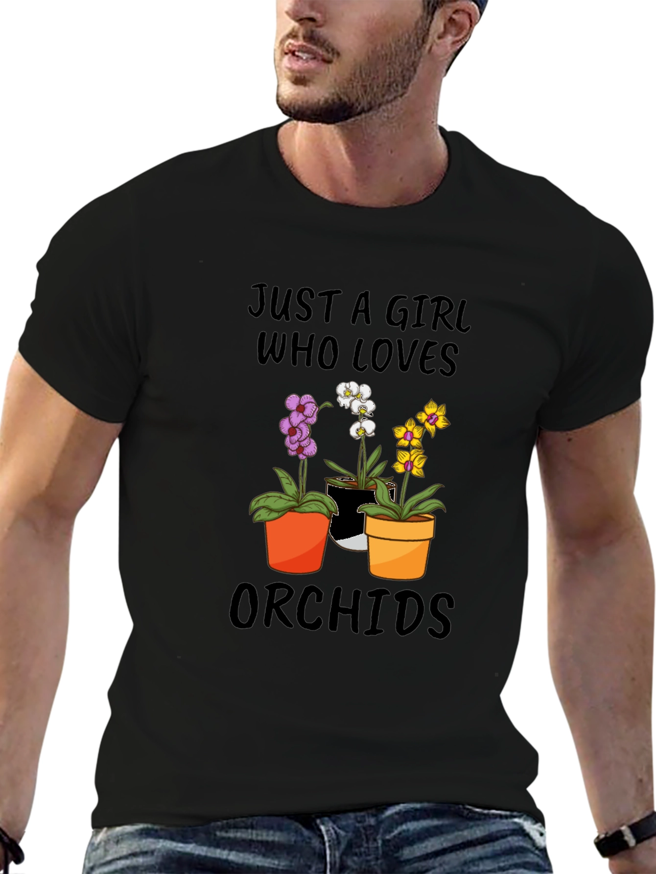 Just A Girl Who Loves Orchids T-Shirt