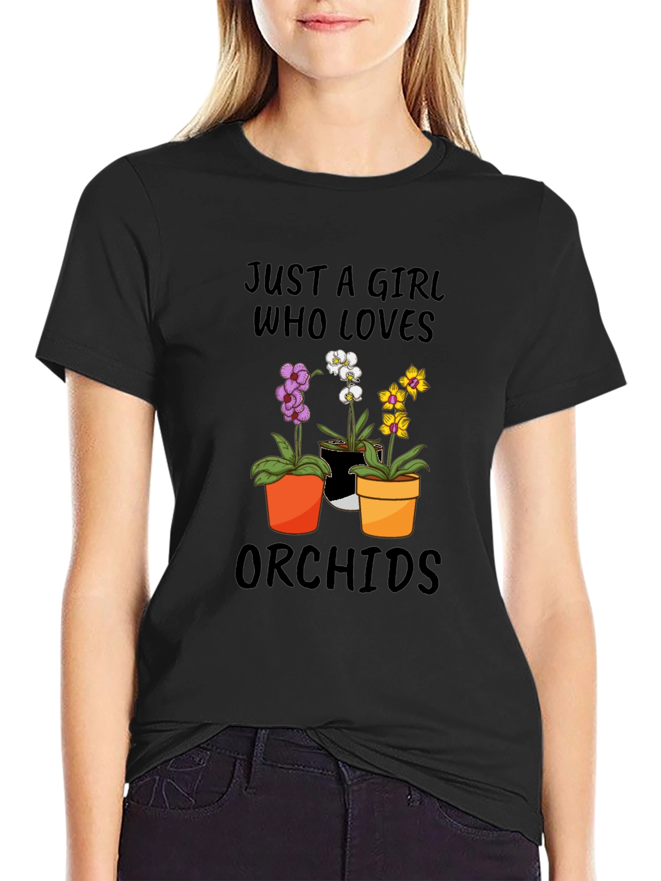 Just A Girl Who Loves Orchids T-Shirt