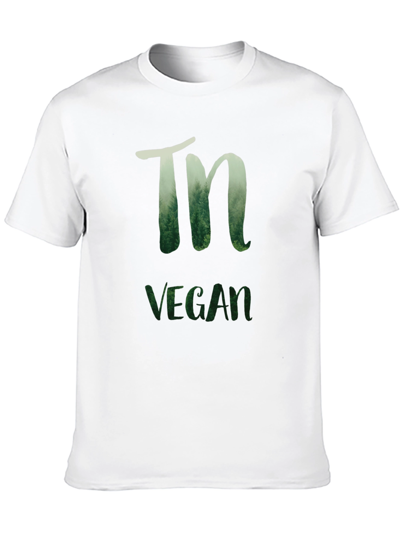 Nature Vegan T-Shirt - Black Cotton Blend