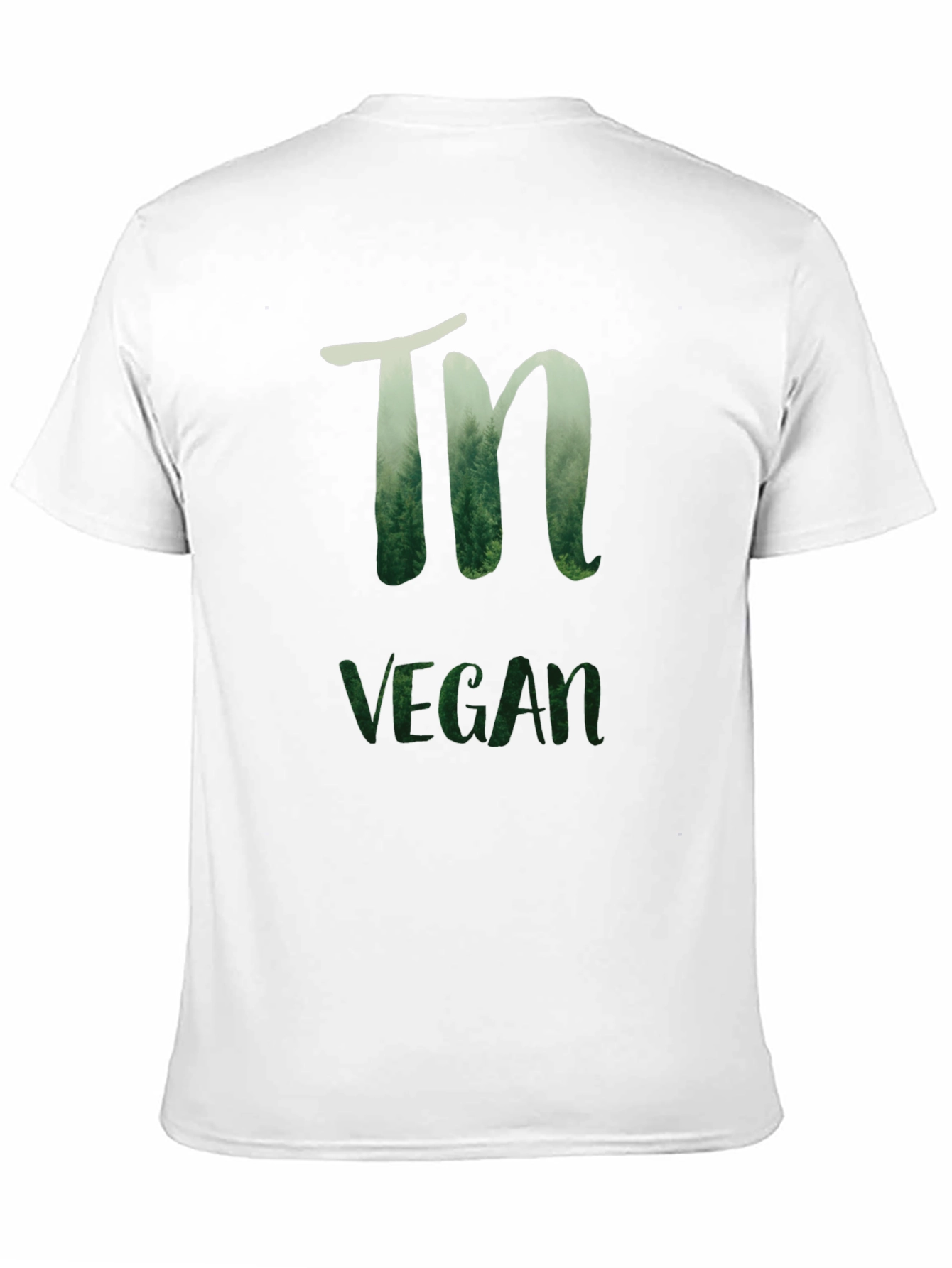 Nature Vegan T-Shirt - Black Cotton Blend