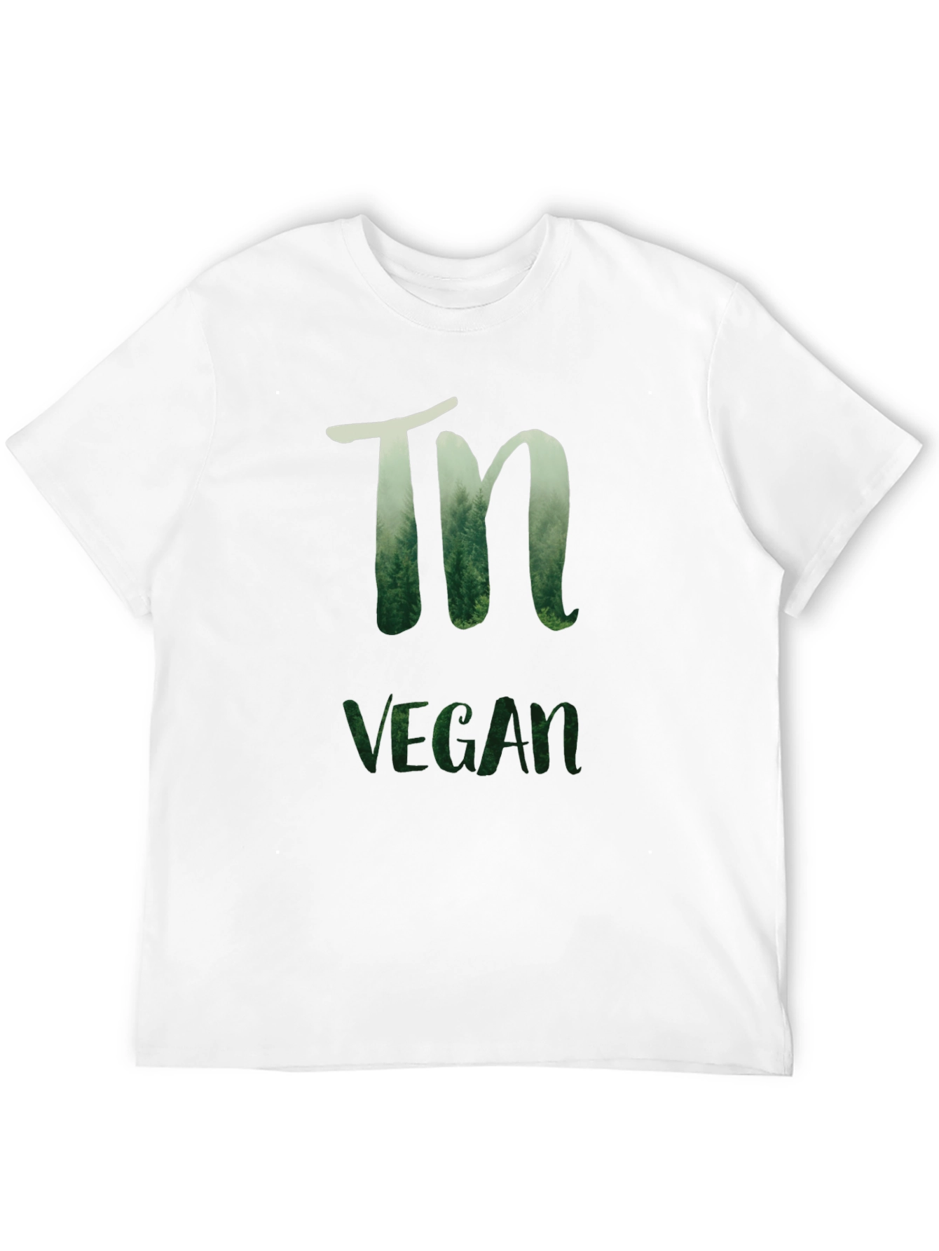 Nature Vegan T-Shirt - Black Cotton Blend