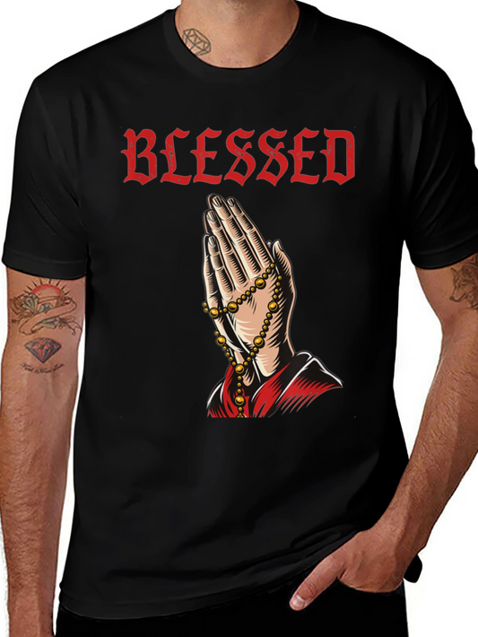 Blessed Praying Hands Graphic Tee