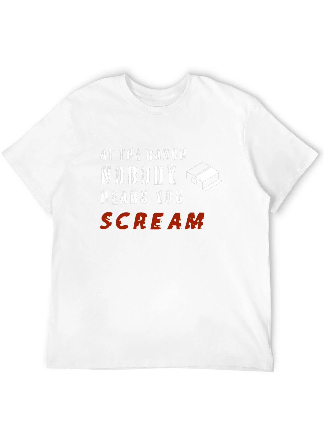At The Ranch Nobody Hears You Scream Black T-Shirt