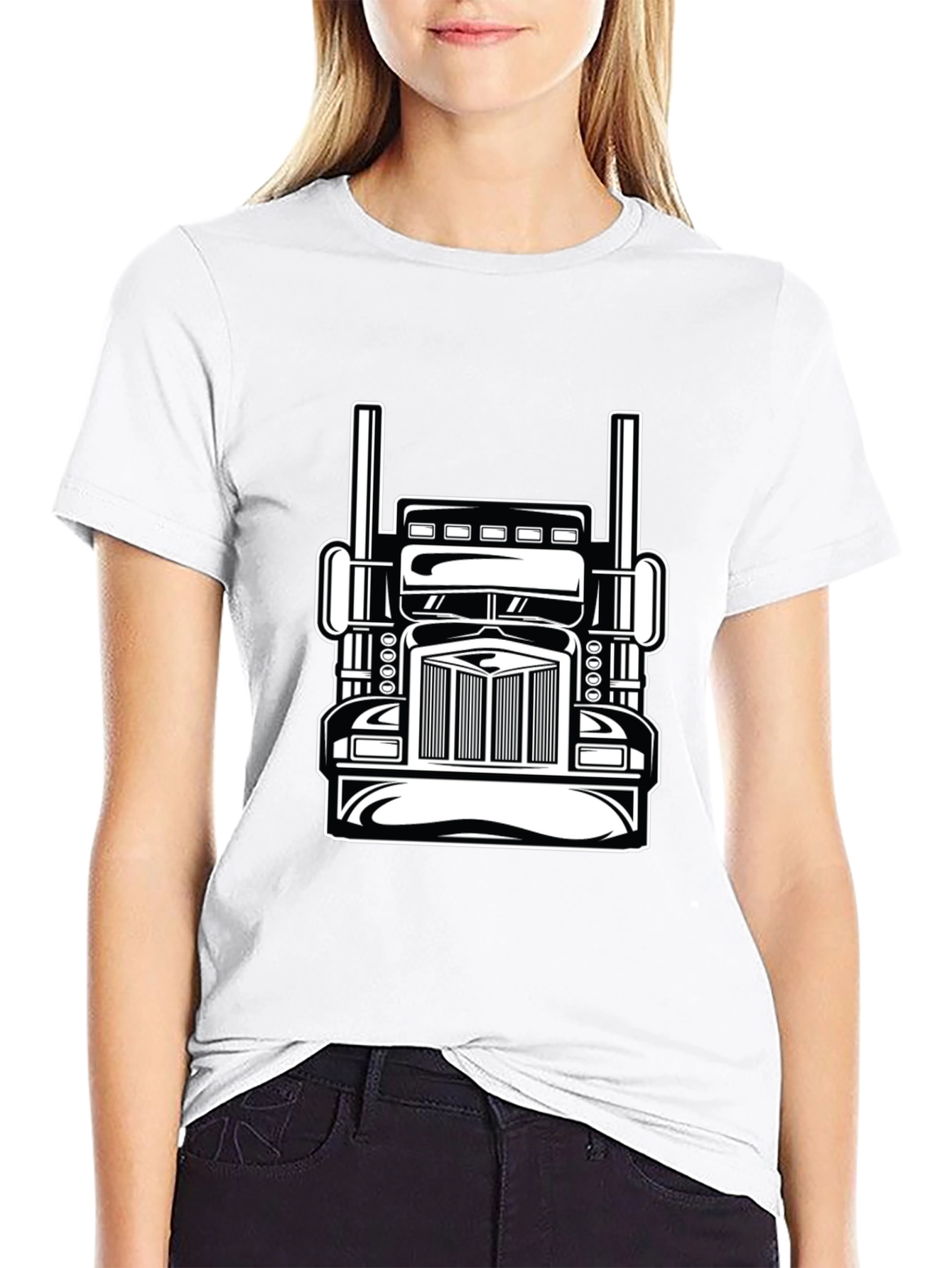 Truck Graphic T-Shirt - Bold Black Tee