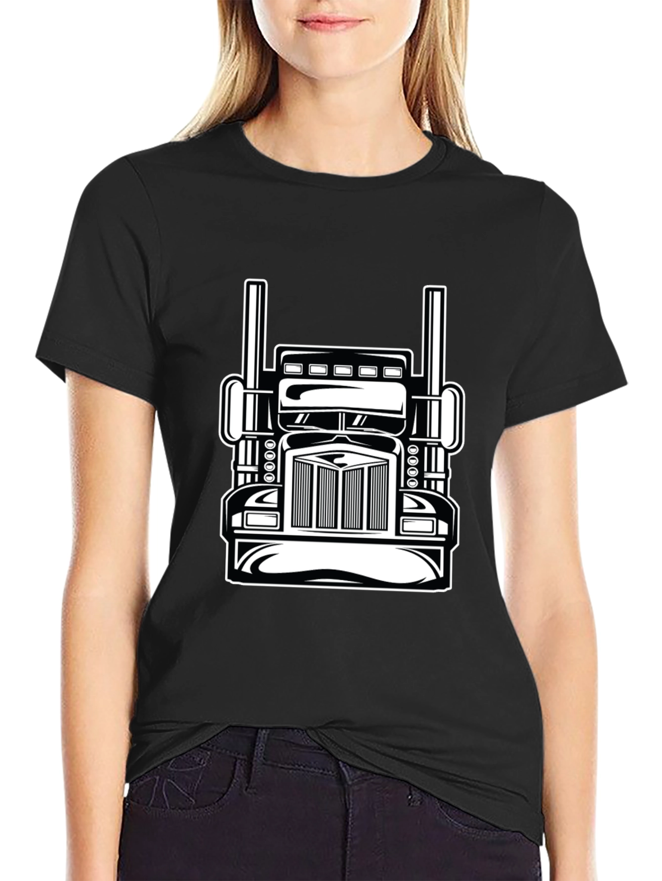 Truck Graphic T-Shirt - Bold Black Tee