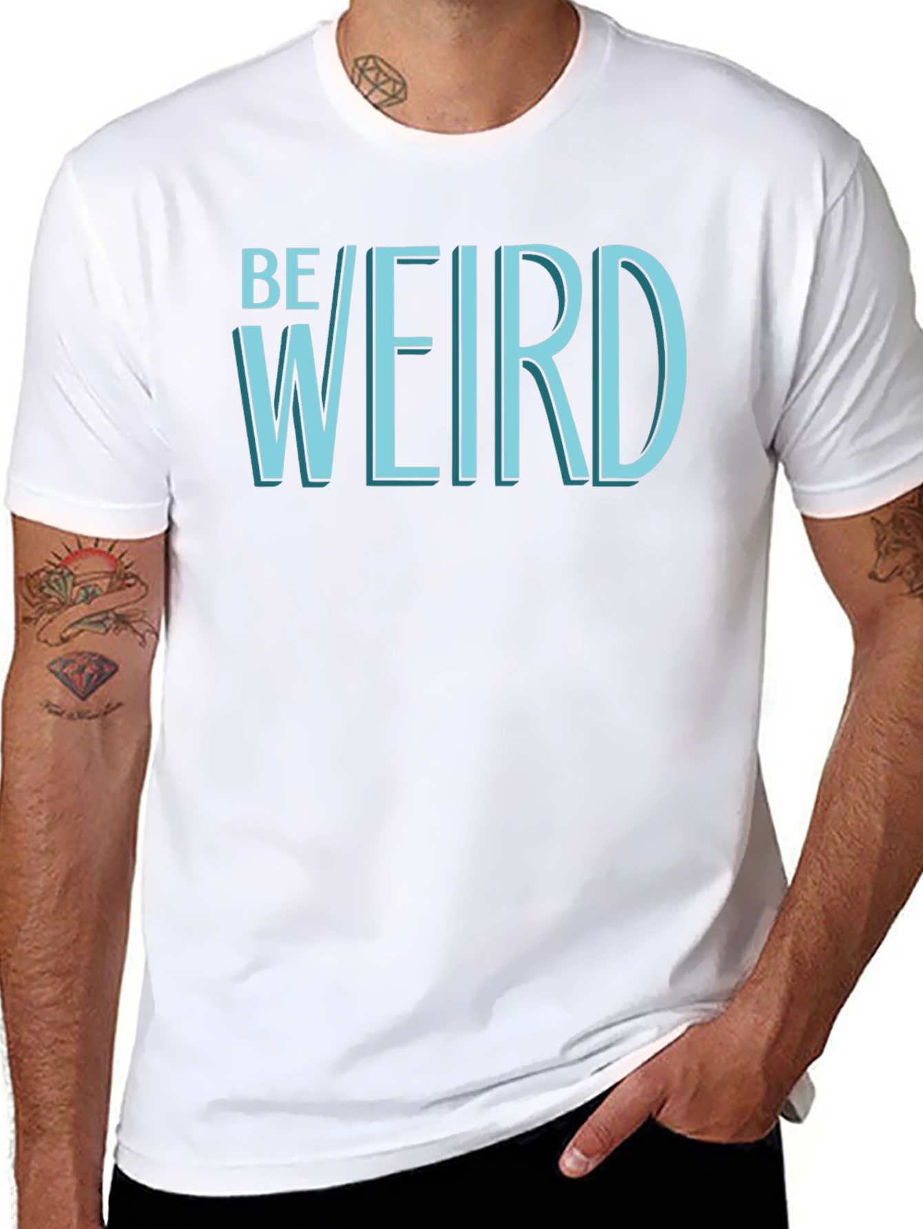 Be Weird T-Shirt - Black Graphic Tee