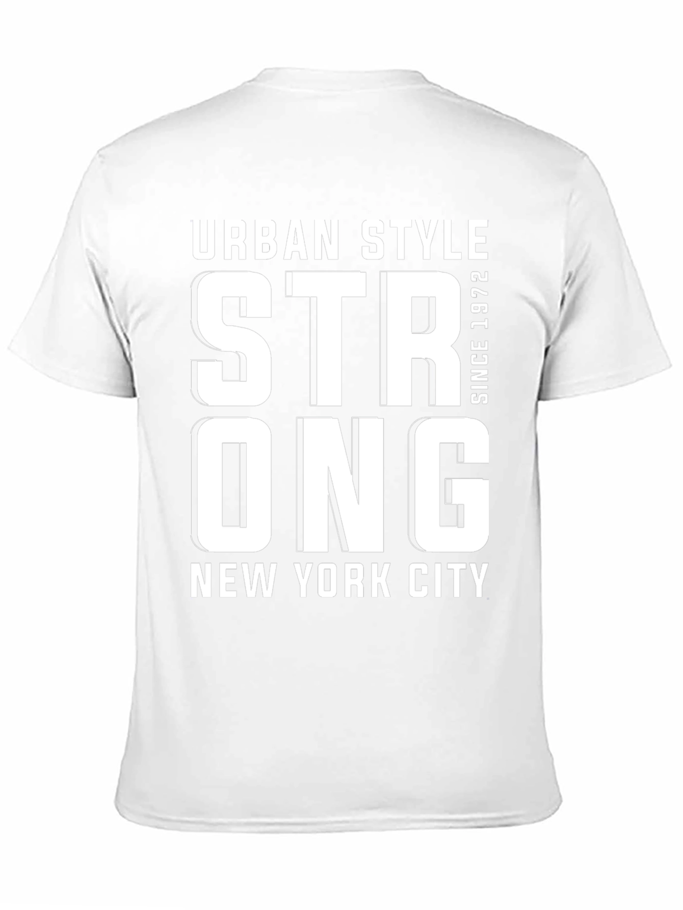 Urban Style Strong NY Tee - Black