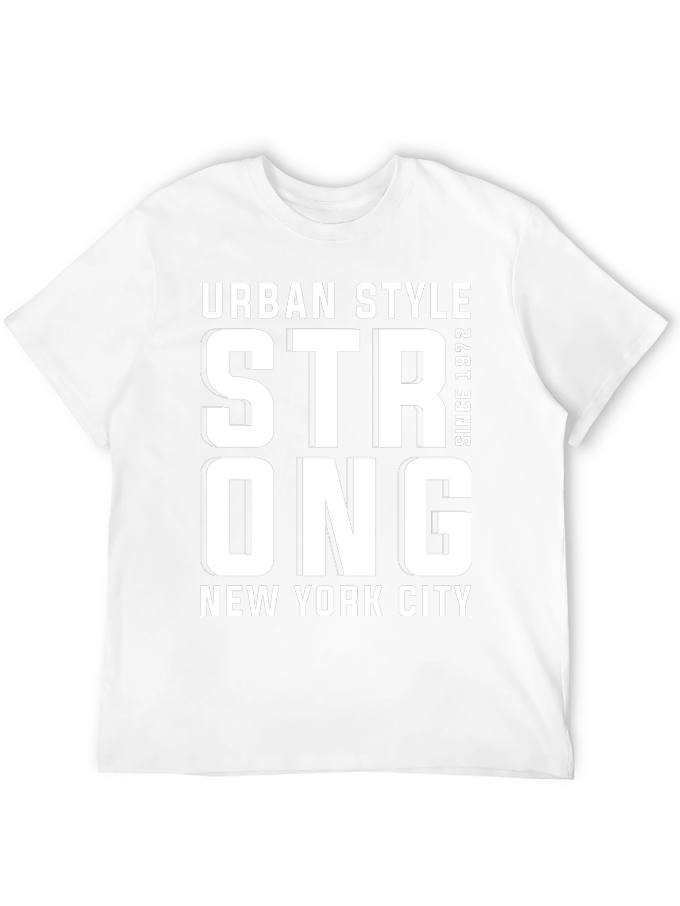 Urban Style Strong NY Tee - Black