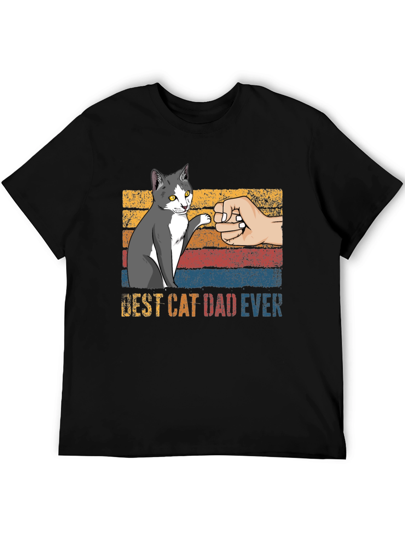 Best Cat Dad Ever Graphic T-Shirt