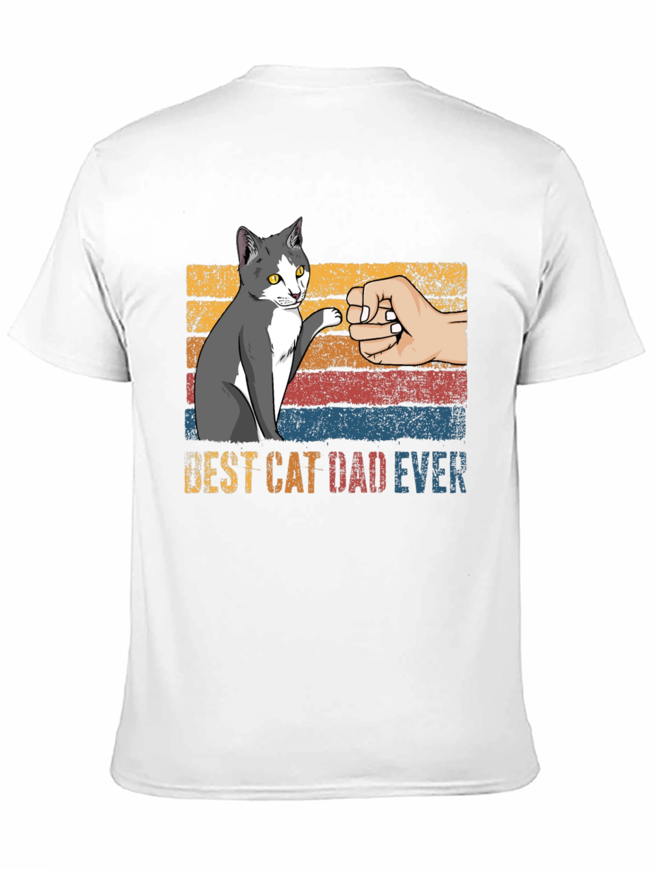 Best Cat Dad Ever Graphic T-Shirt