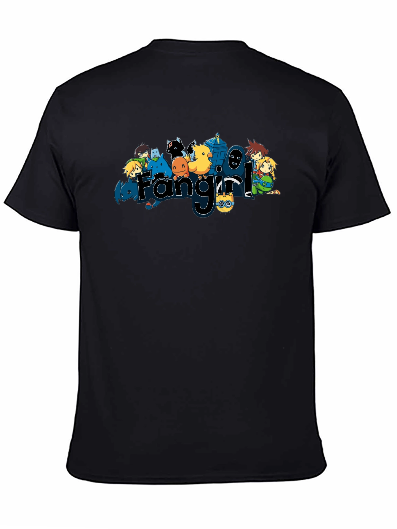 Fangirl Cartoon Character Graphic T-Shirt
