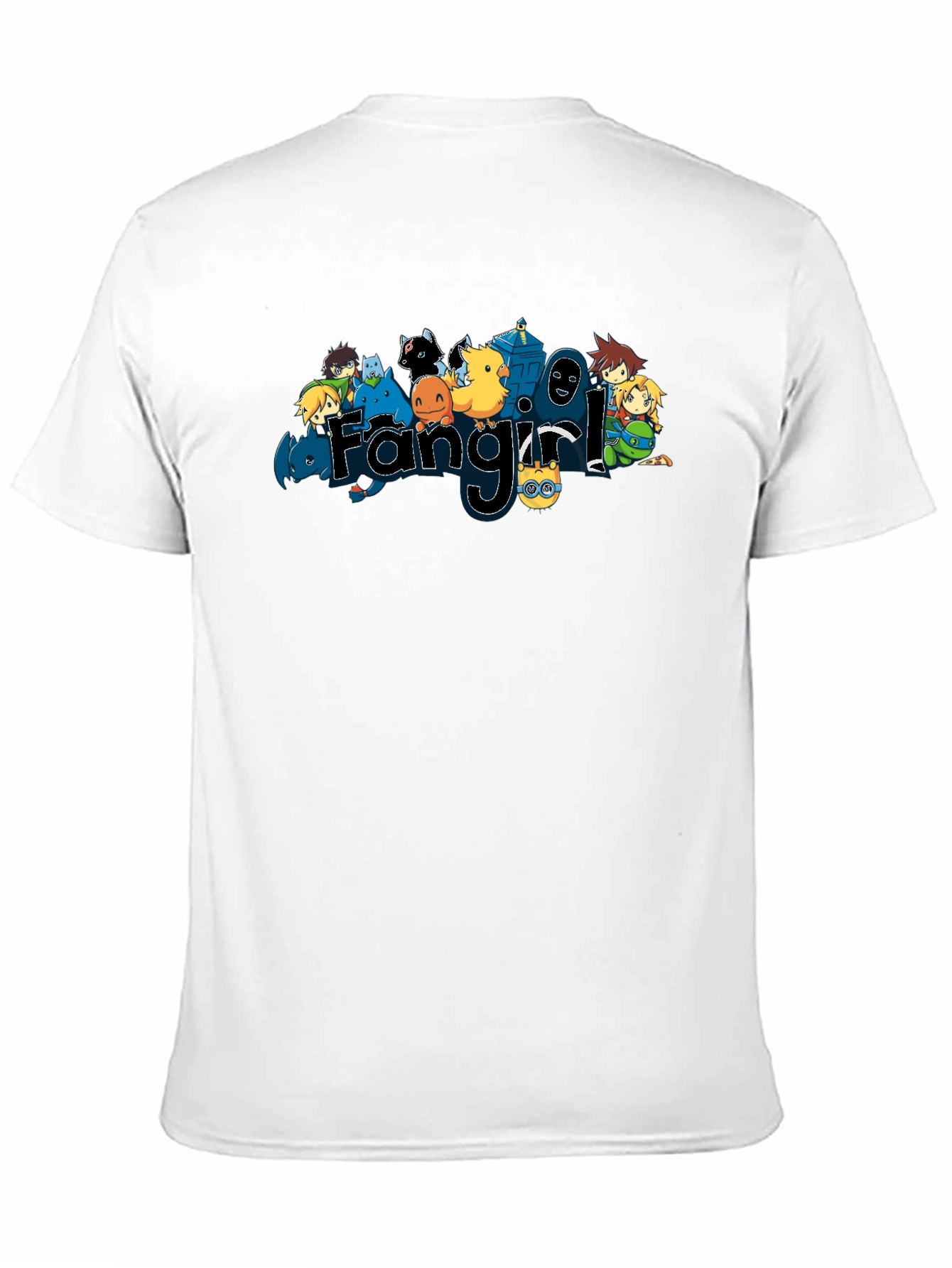 Fangirl Cartoon Character Graphic T-Shirt