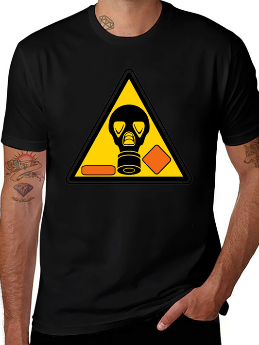 Hazard Gas Mask Graphic T-Shirt