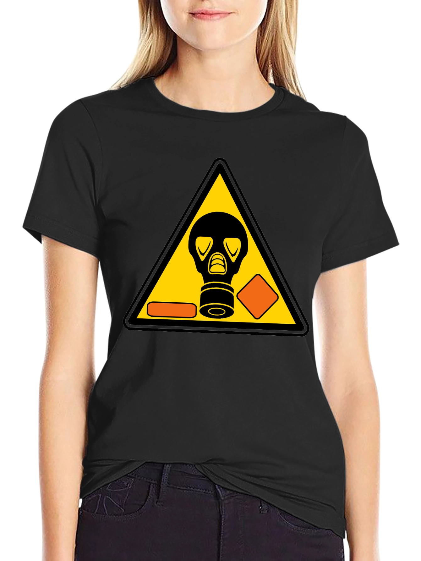 Hazard Gas Mask Graphic T-Shirt