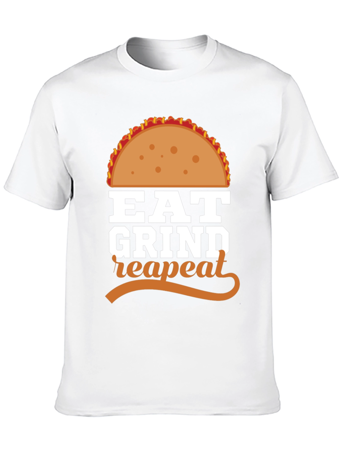 Eat Grind Repeat Taco Graphic T-Shirt