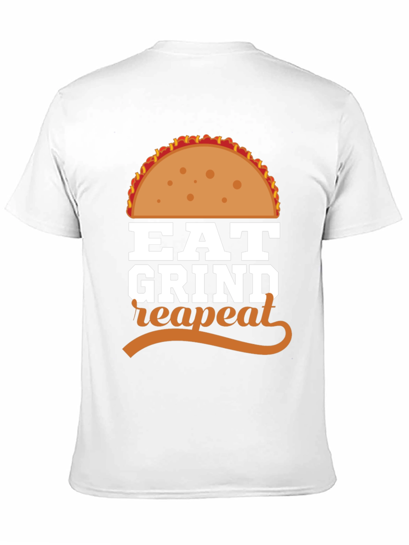 Eat Grind Repeat Taco Graphic T-Shirt