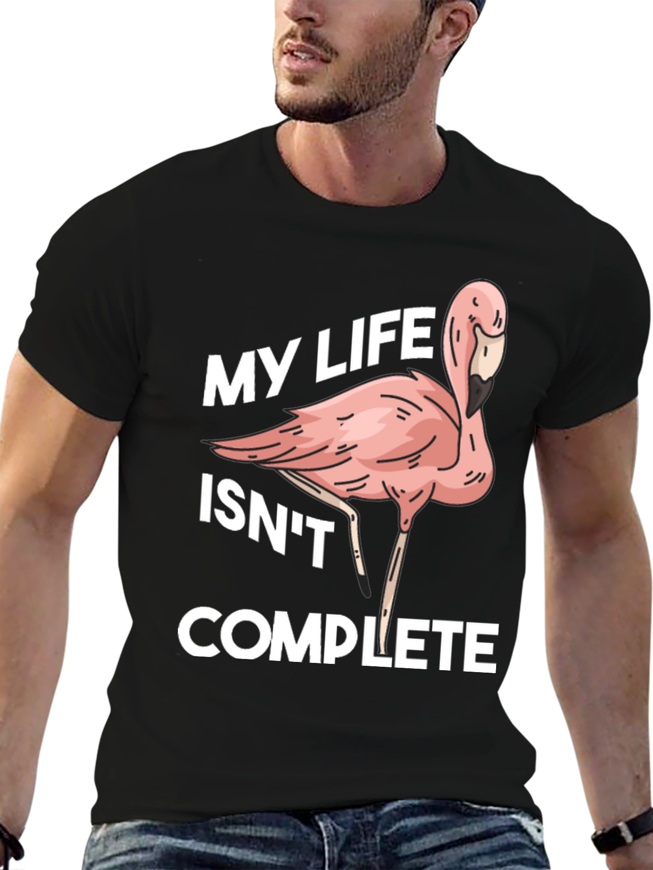 Flamingo Life Funny Graphic T-Shirt