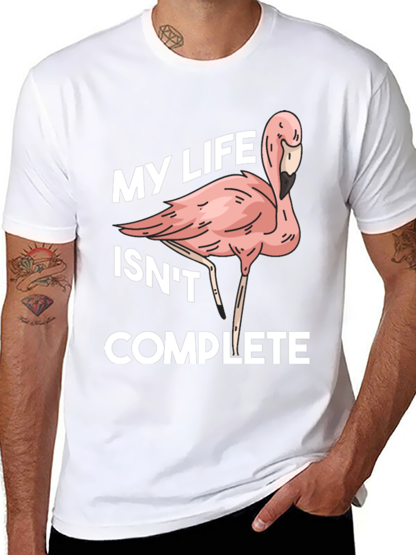 Flamingo Life Funny Graphic T-Shirt