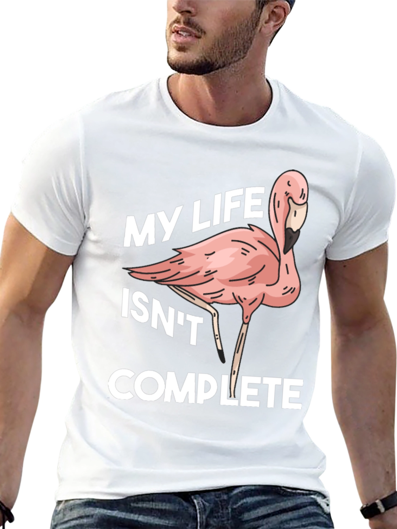 Flamingo Life Funny Graphic T-Shirt