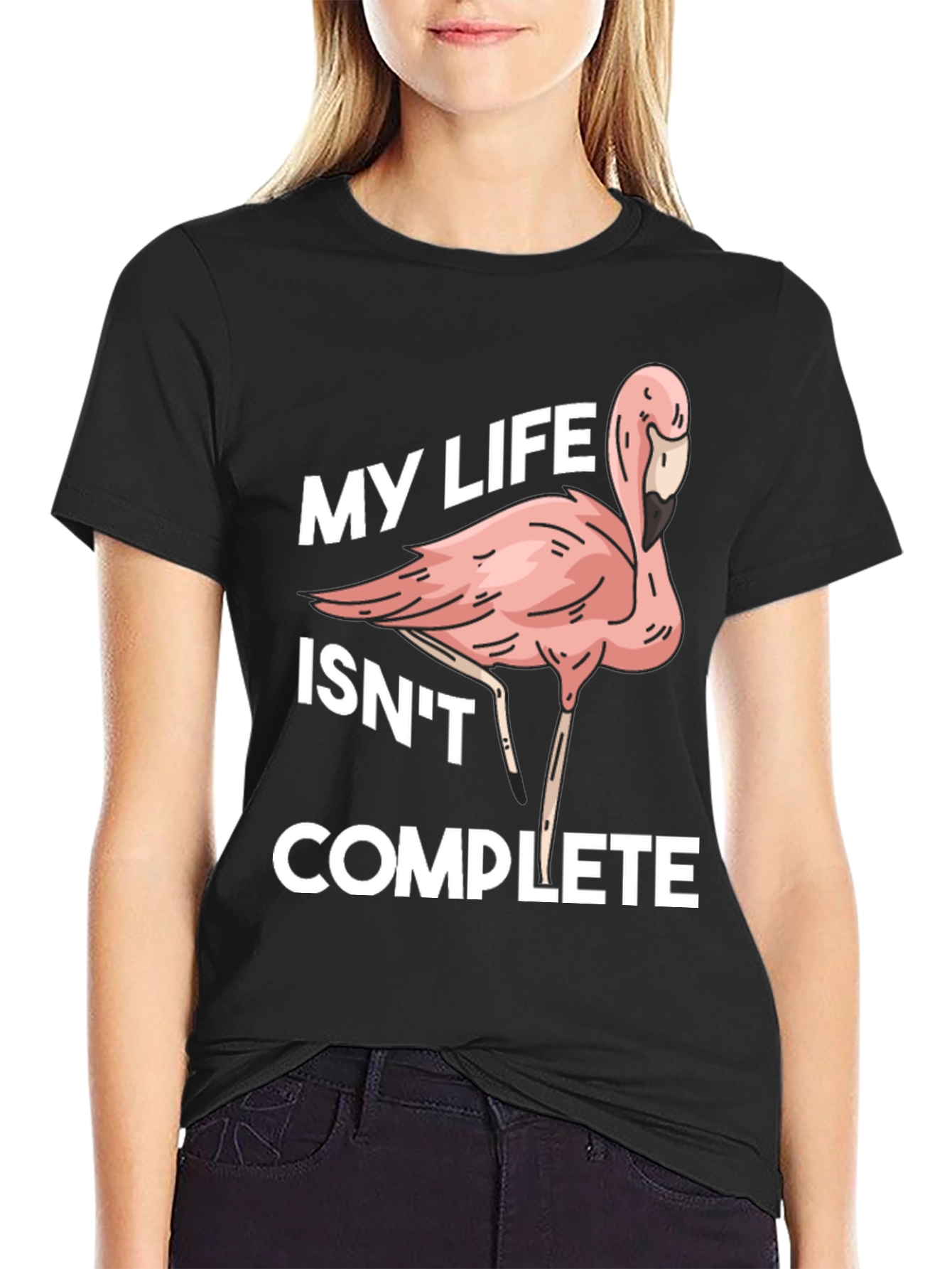 Flamingo Life Funny Graphic T-Shirt
