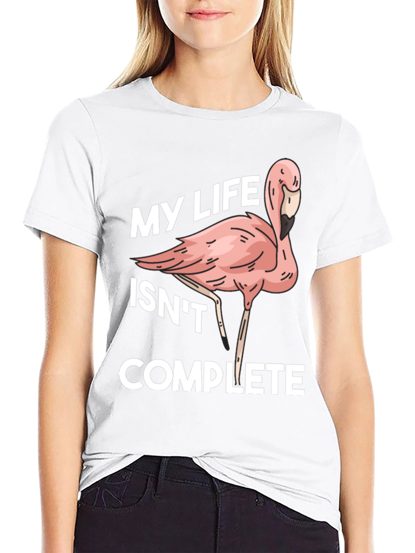 Flamingo Life Funny Graphic T-Shirt