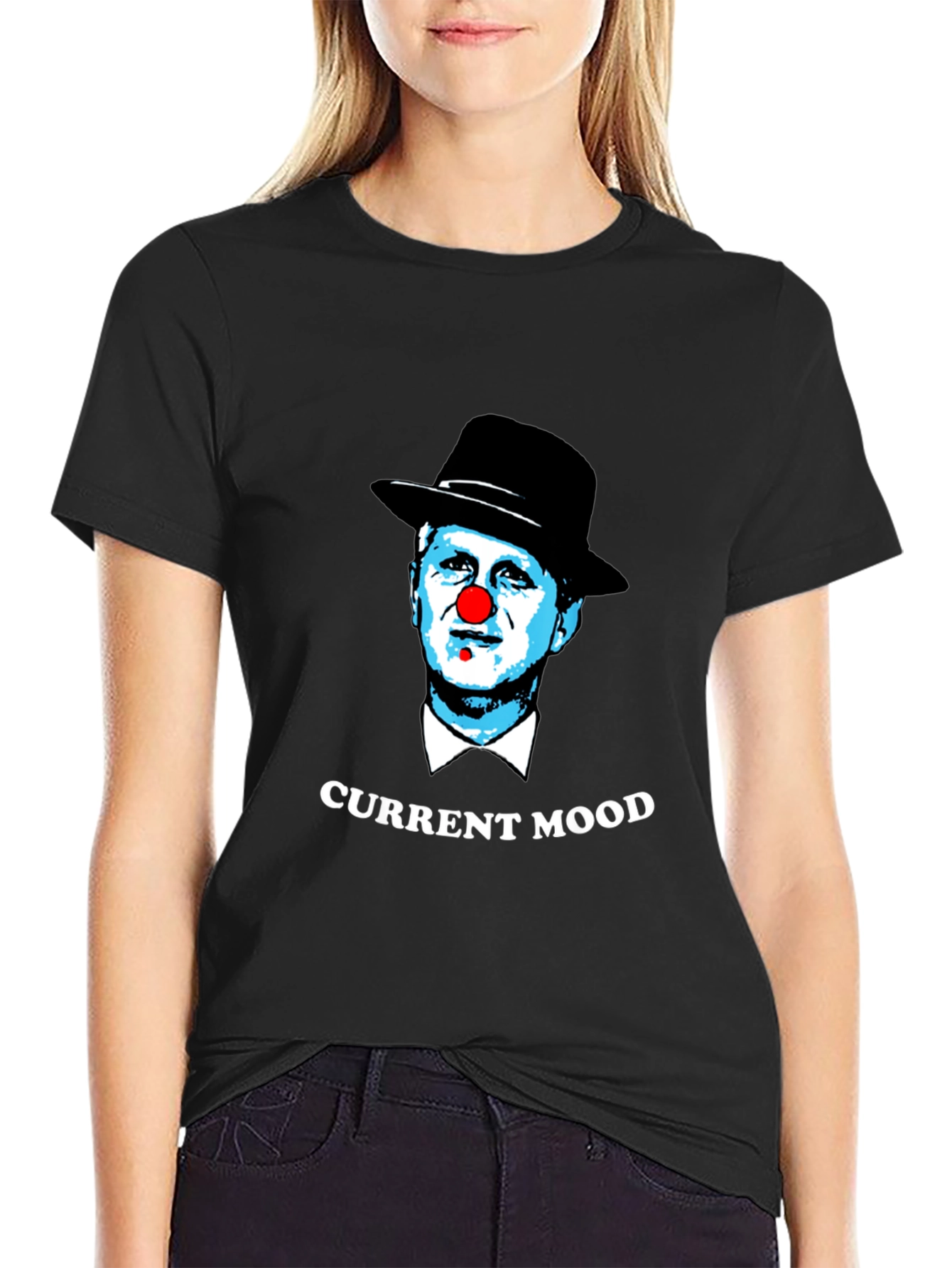 Current Mood Clown Graphic T-Shirt