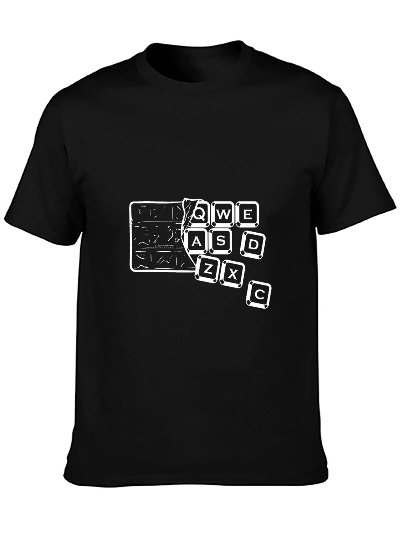 QWERTY Keyboard T-Shirt - Gamer Edition