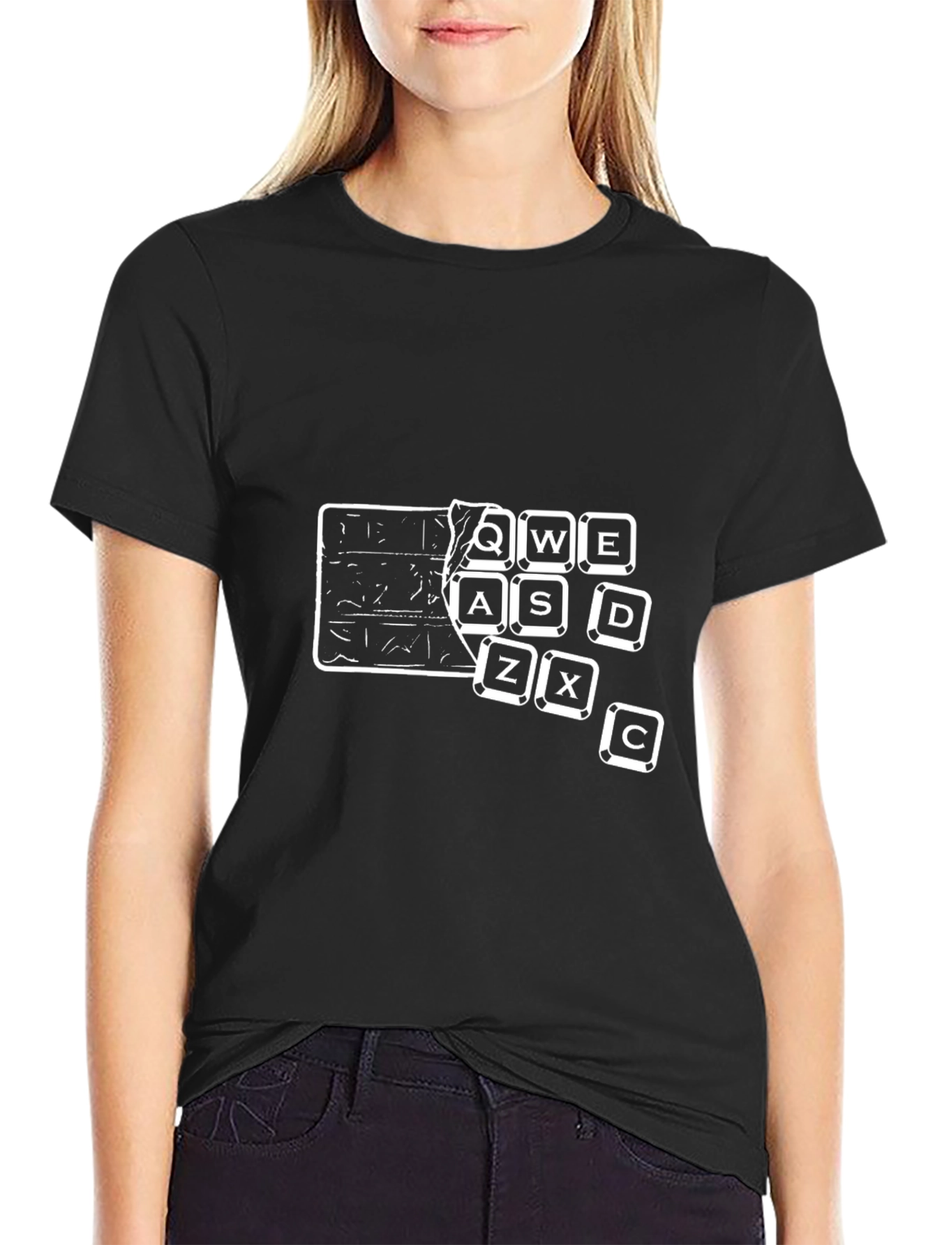 QWERTY Keyboard T-Shirt - Gamer Edition