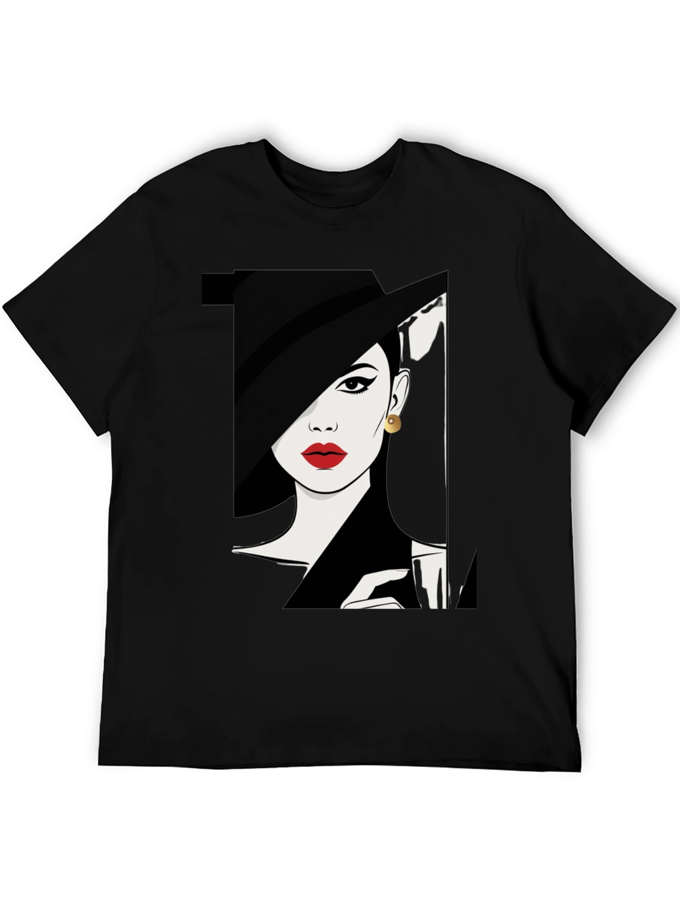 Audrey Hepburn Style Graphic Tee - Classic Chic Fashion