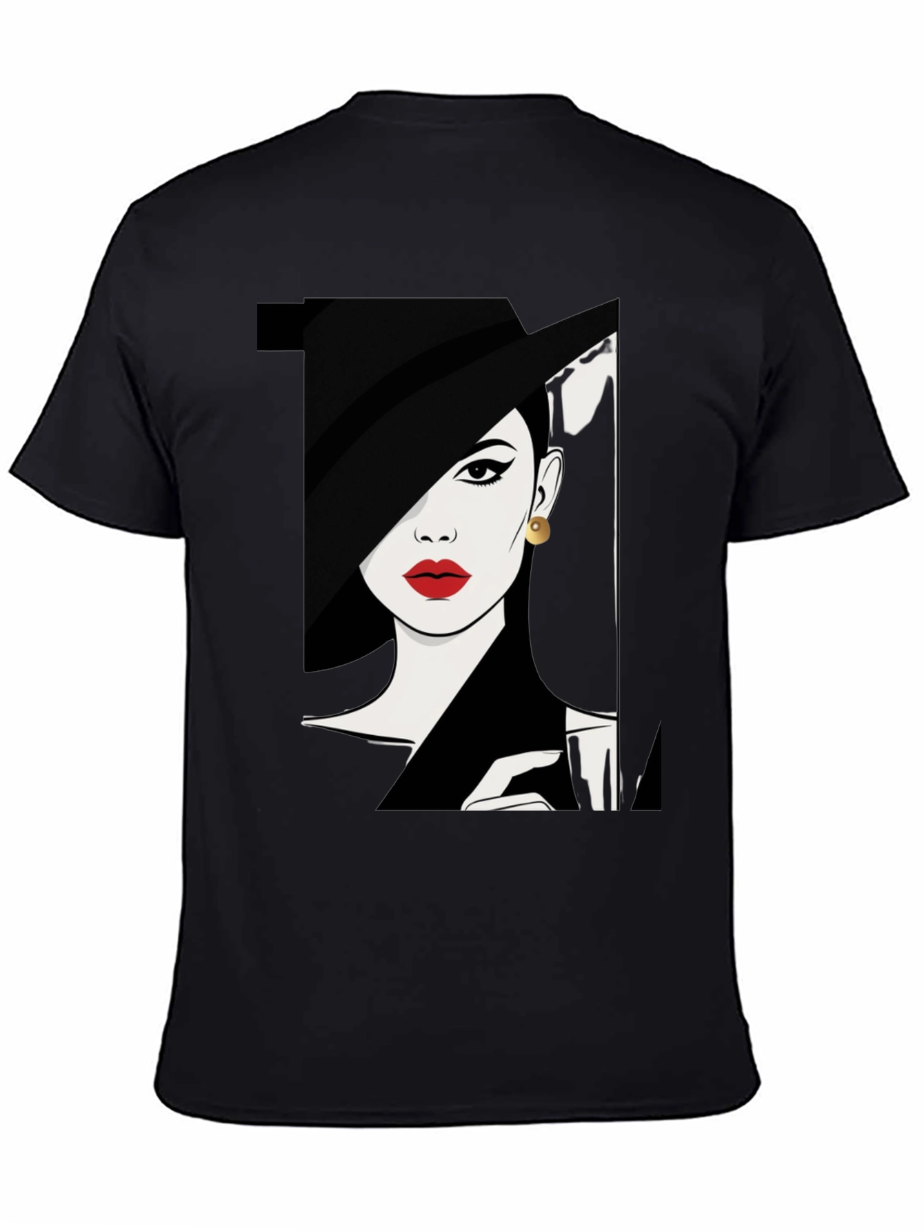 Audrey Hepburn Style Graphic Tee - Classic Chic Fashion