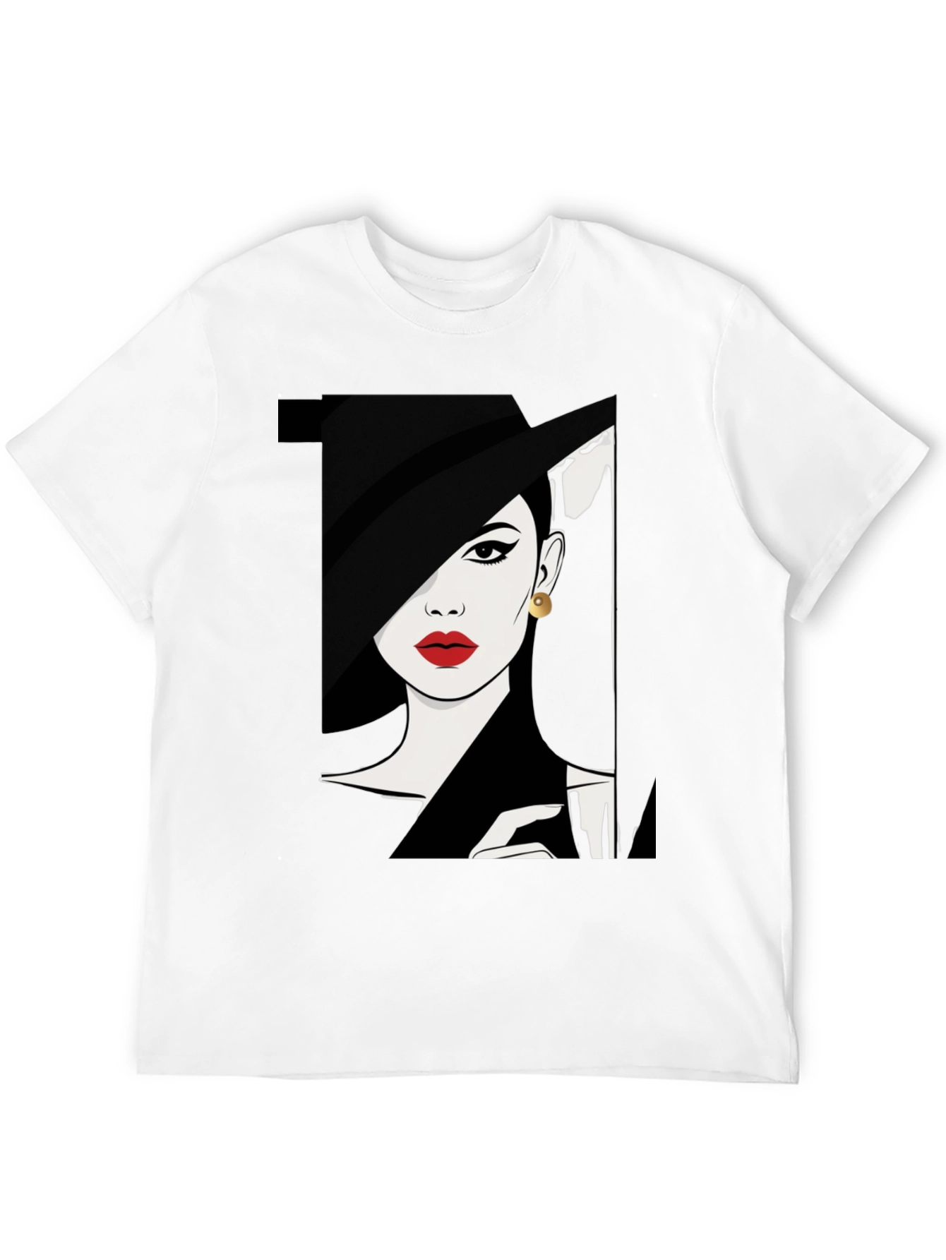 Audrey Hepburn Style Graphic Tee - Classic Chic Fashion