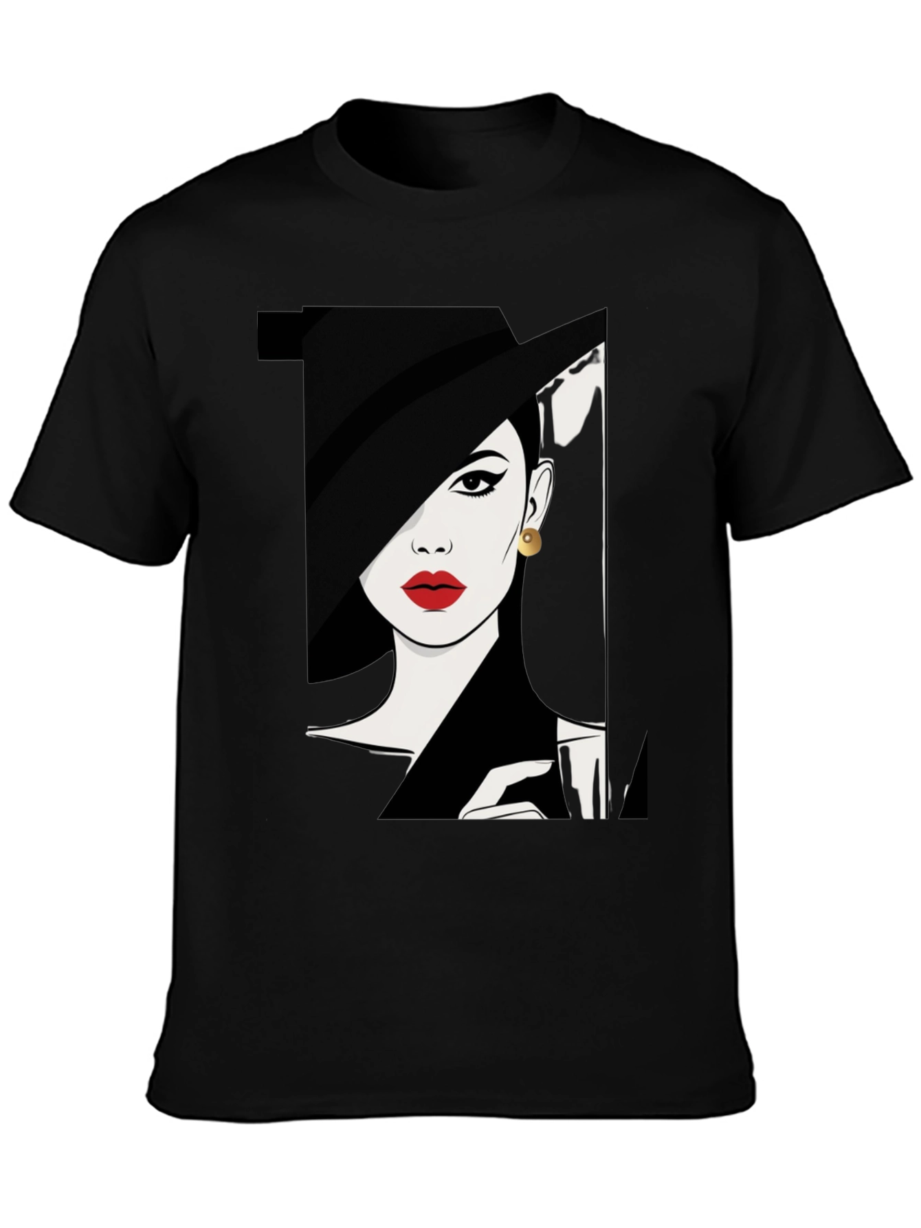 Audrey Hepburn Style Graphic Tee - Classic Chic Fashion