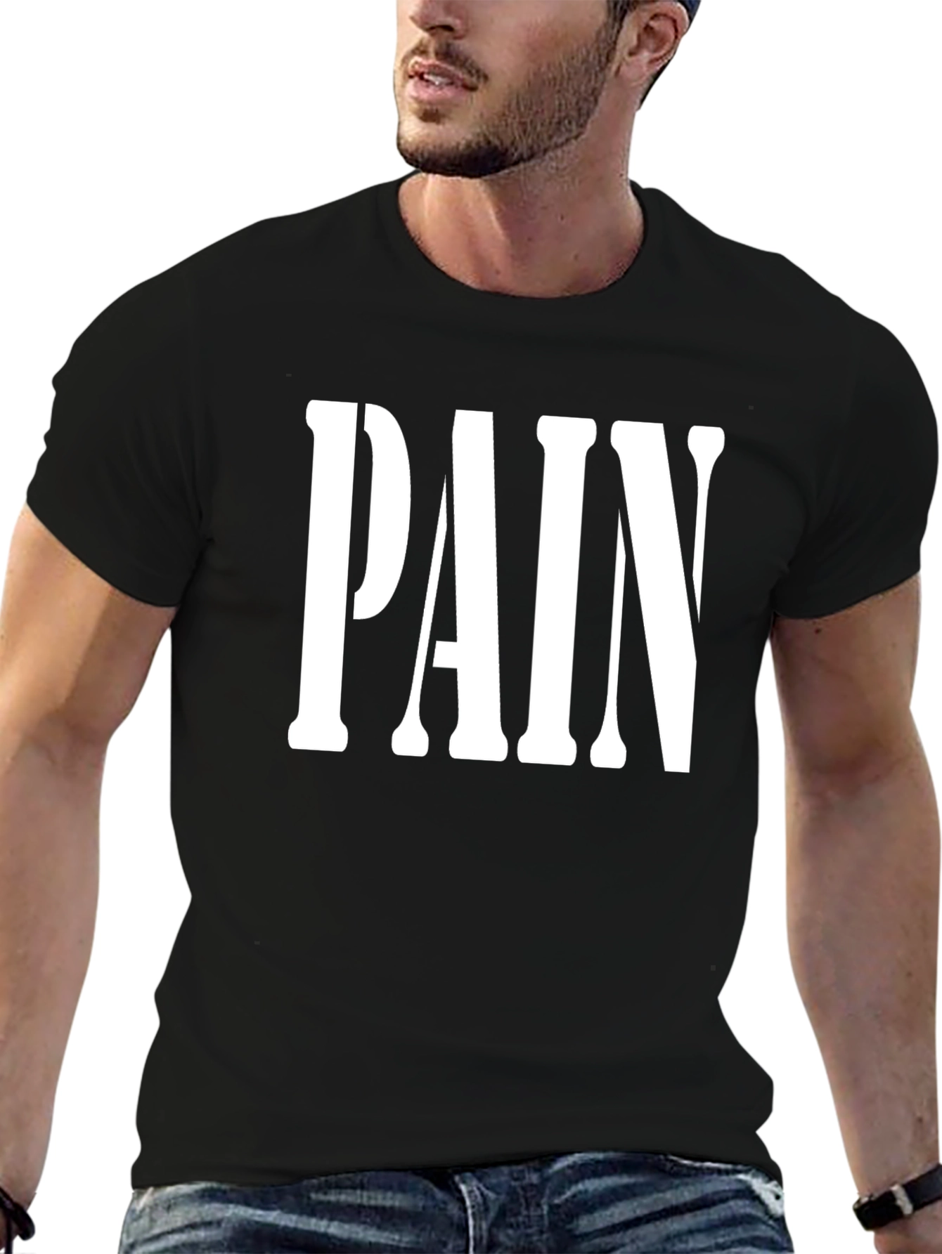 Pain Graphic T-Shirt - Classic Black Tee