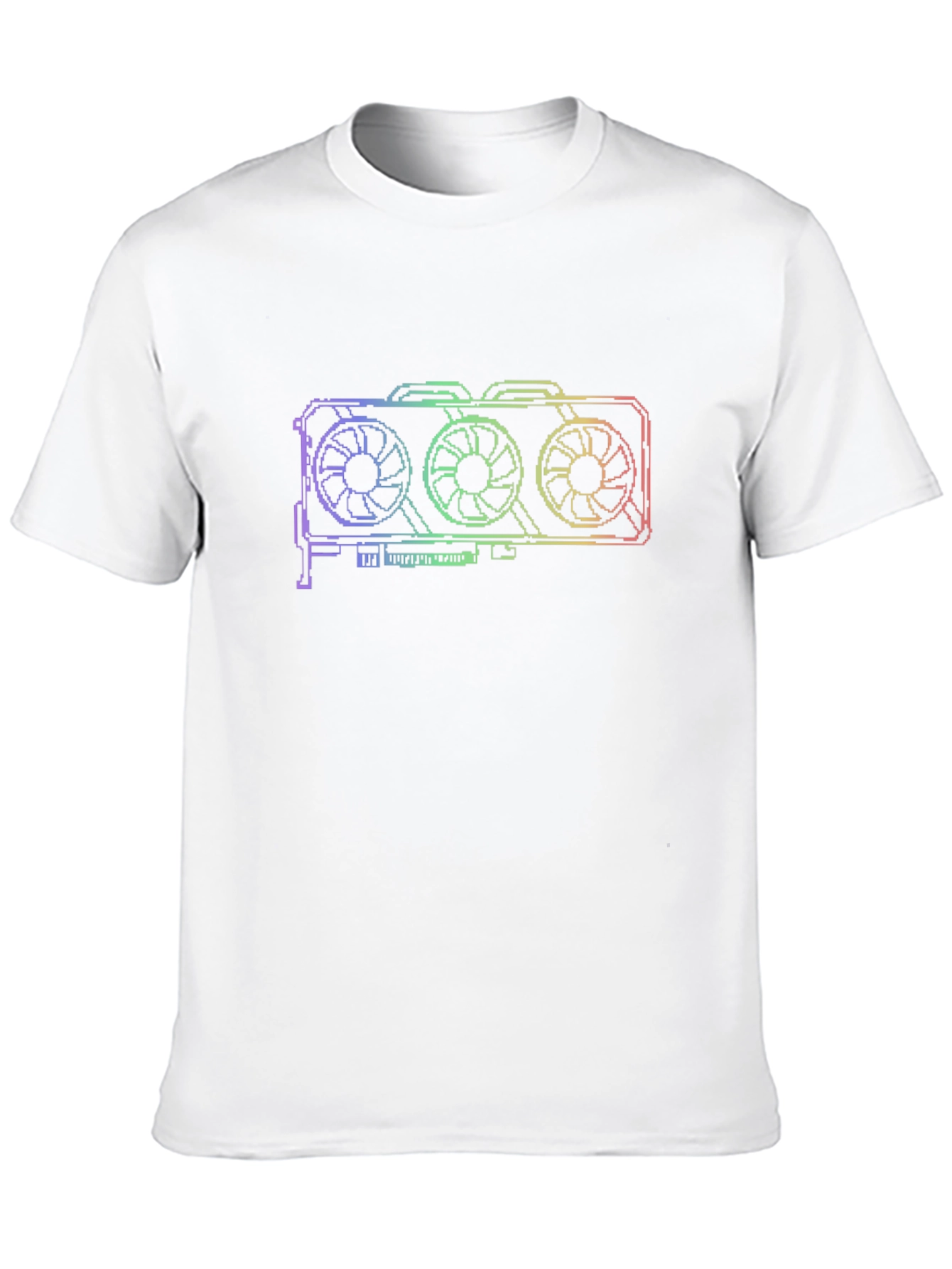 PC Gaming GPU Rainbow Graphic T-Shirt