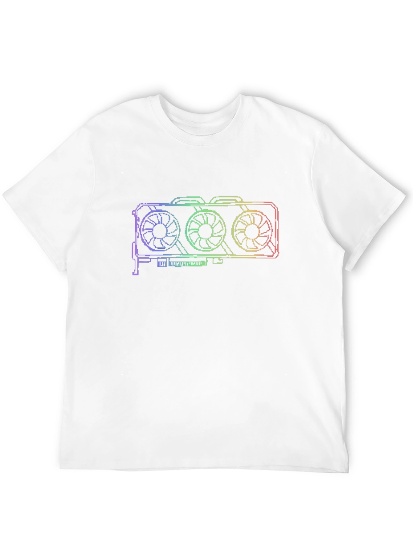 PC Gaming GPU Rainbow Graphic T-Shirt